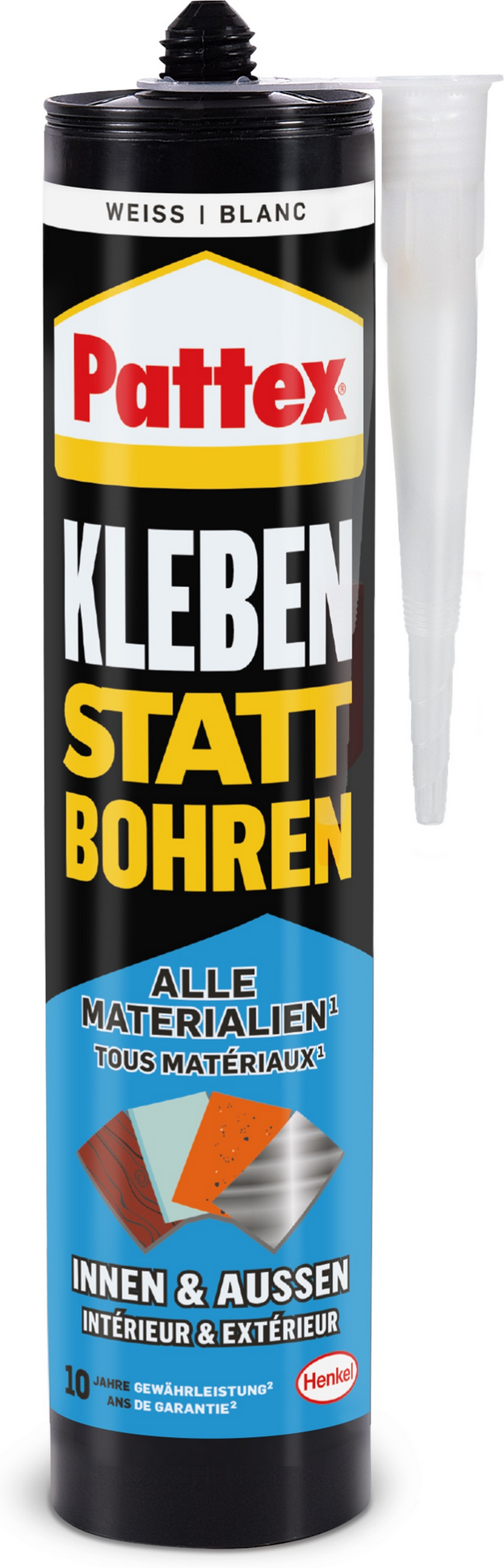Pattex Montagekleber 'Kleben statt Bohren' weiß 450 g