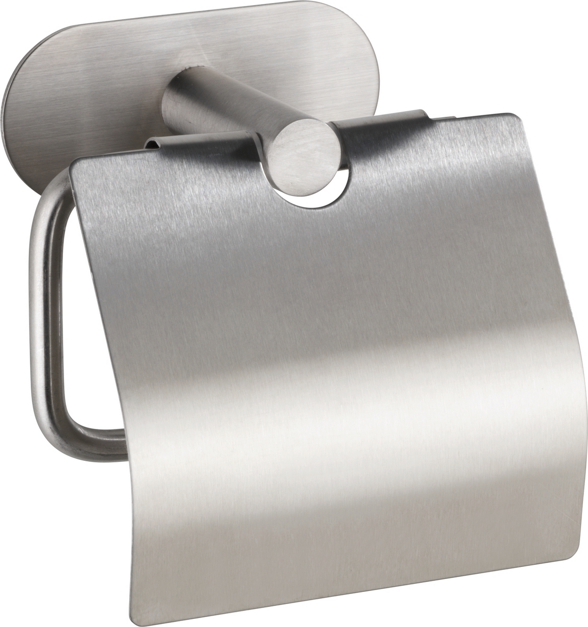 Wenko Toilettenpapierhalter 'Orea' Edelstahl matt mit Deckel