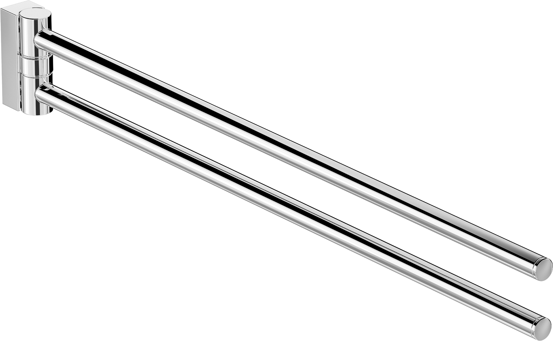 Chris Bergen Handtuchhalter 'Amira' chromfarben schwenkbar 44 x 2 x 5,84 cm