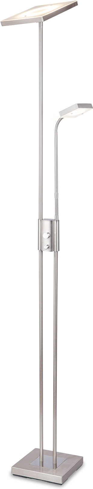 toom LED-Stehleuchte 'Smilla' edelstahlfarben 180 cm