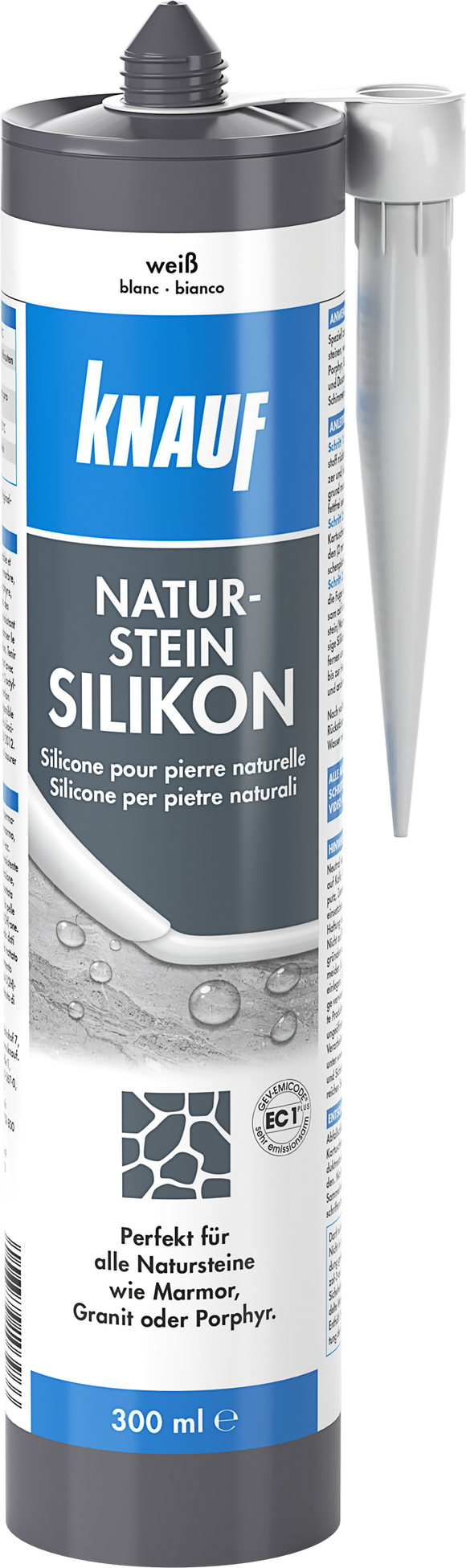 Knauf Naturstein-Silikon weiß 300 ml