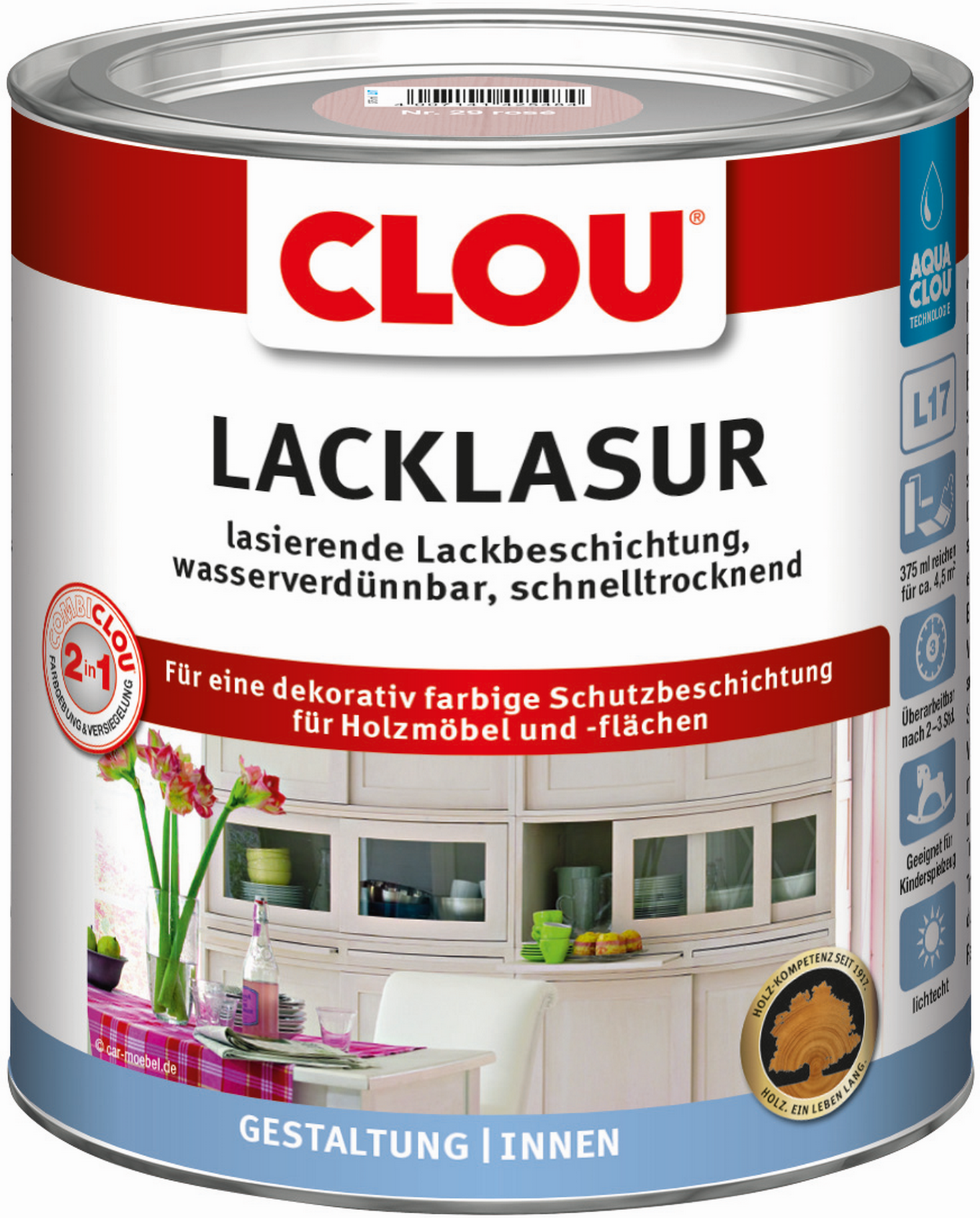 Clou Lacklasur rosé 375 ml