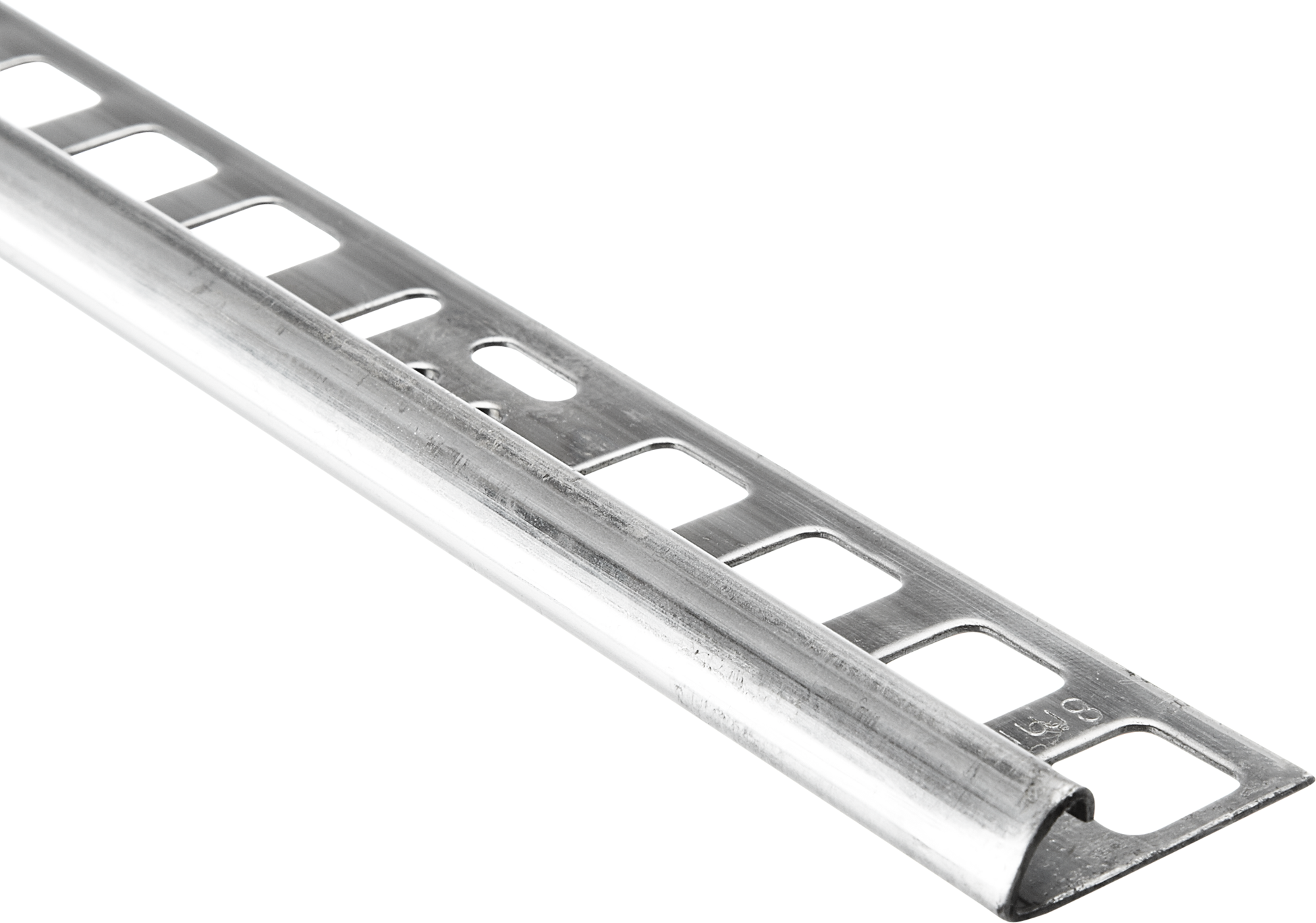 alfer Viertelkreis-Profil Edelstahl silber 2500 x 21 mm