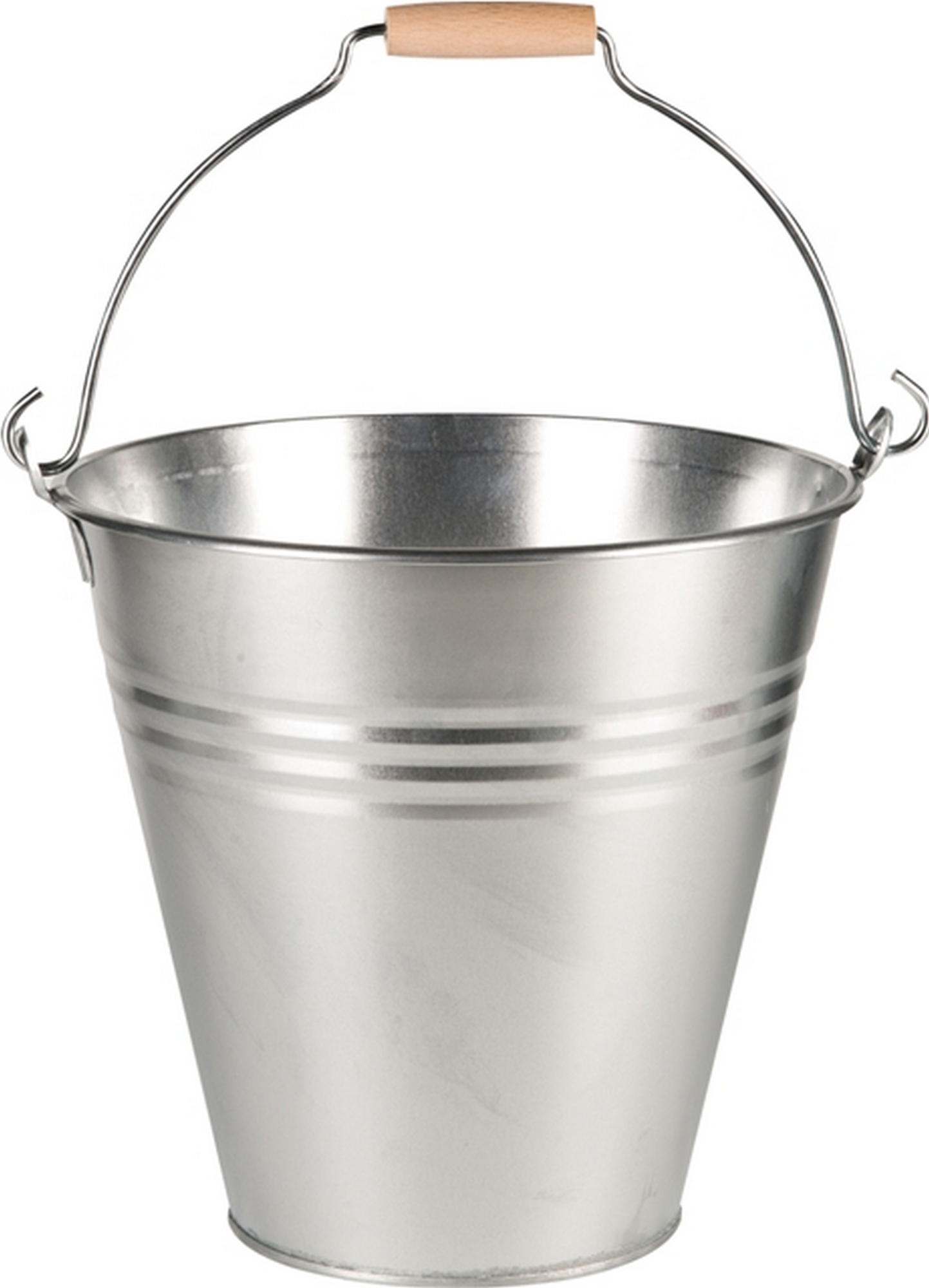 Zinkeimer silbern Ø 23 cm