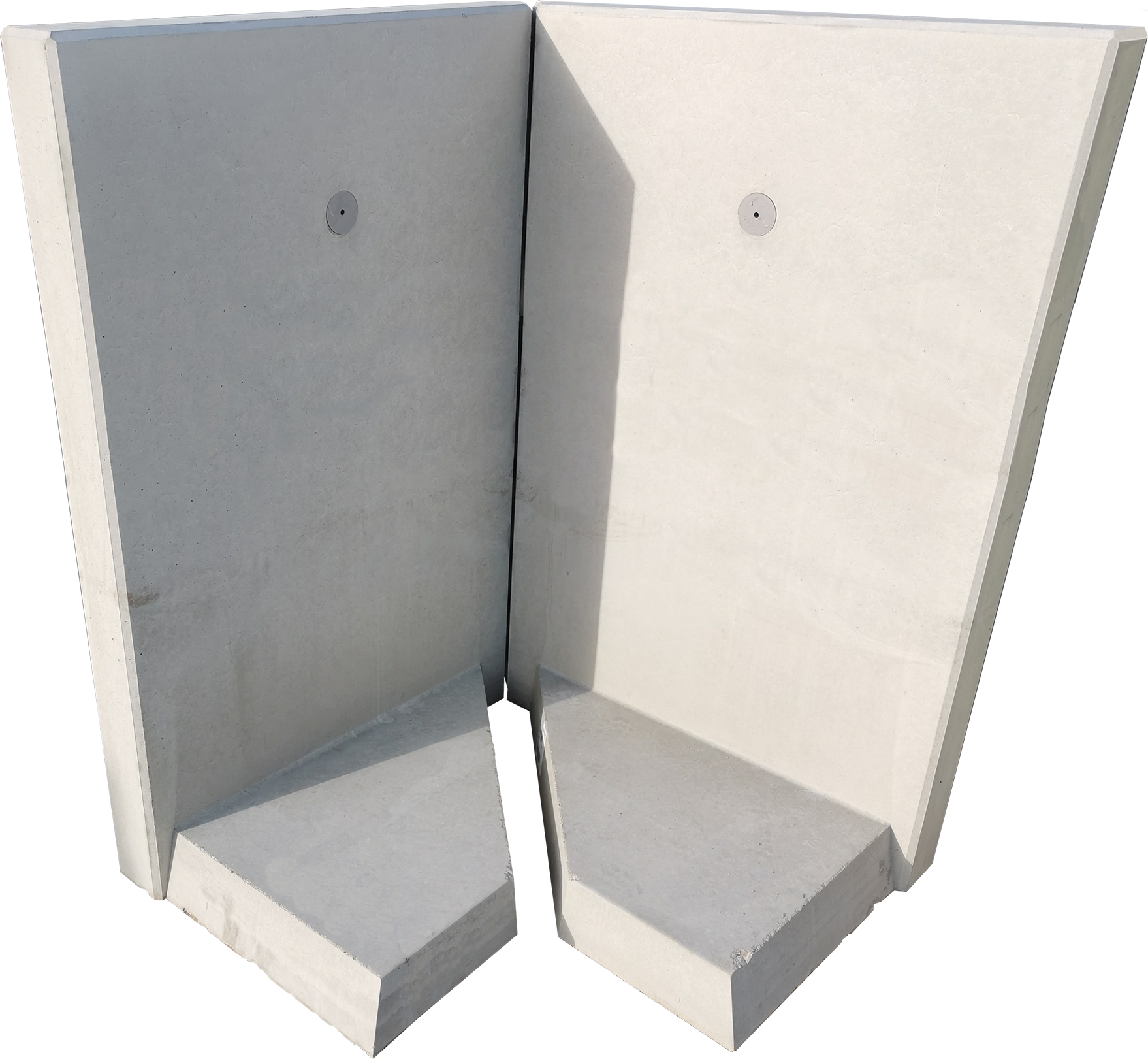 Diephaus L-Stein Ecke Beton bewehrt grau 90 x 155 x 100 x 8cm