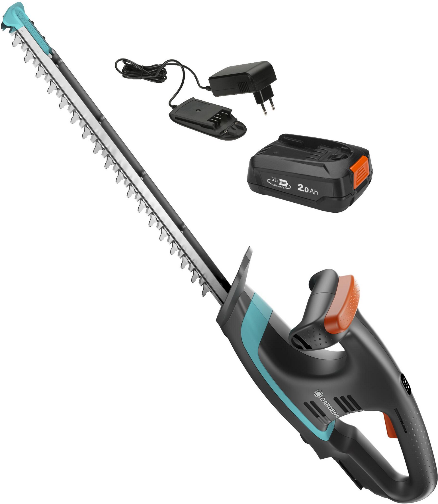 Thumbnail - Gardena Akku-Heckenschere 'EasyCut 40/18V P4A' mit Akku und Ladegerät