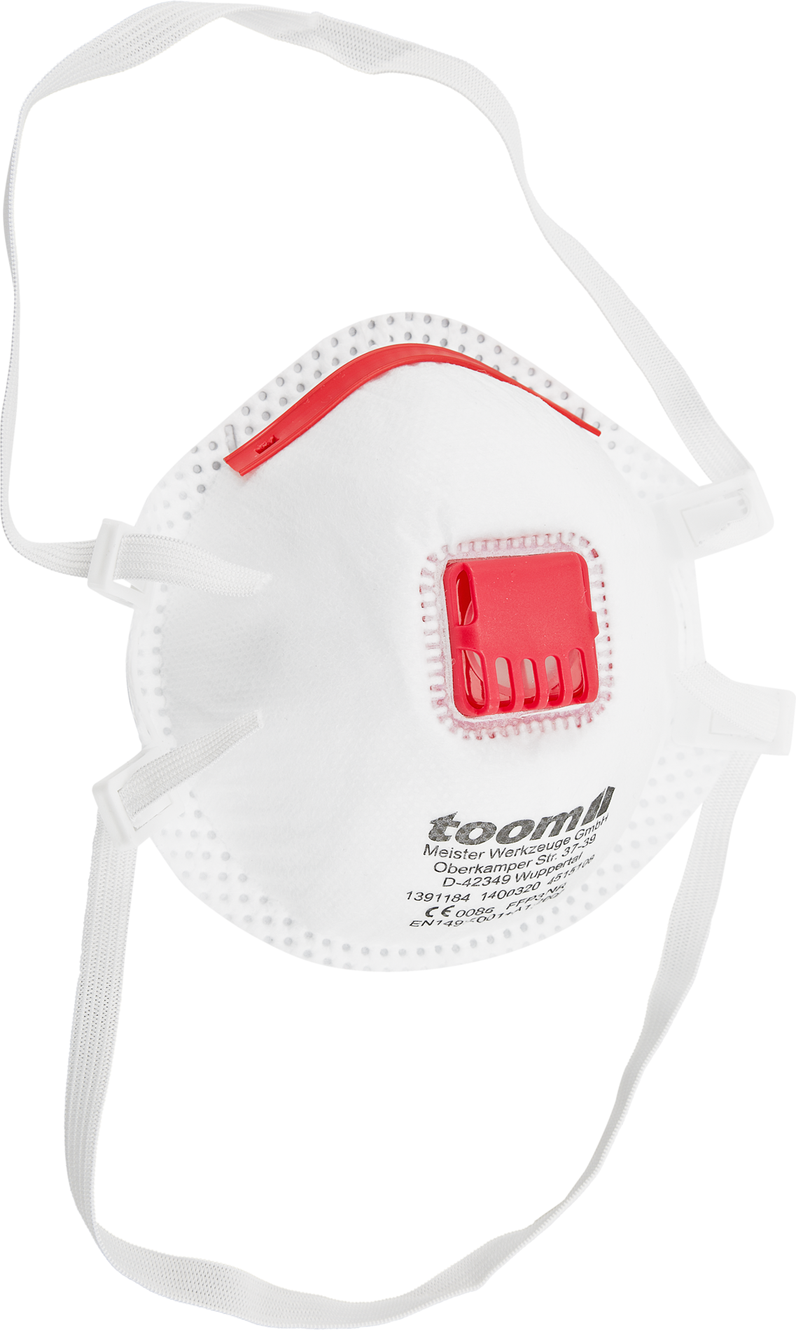toom FFP3-Atemschutzmaske mit Ventil, 1 Stück