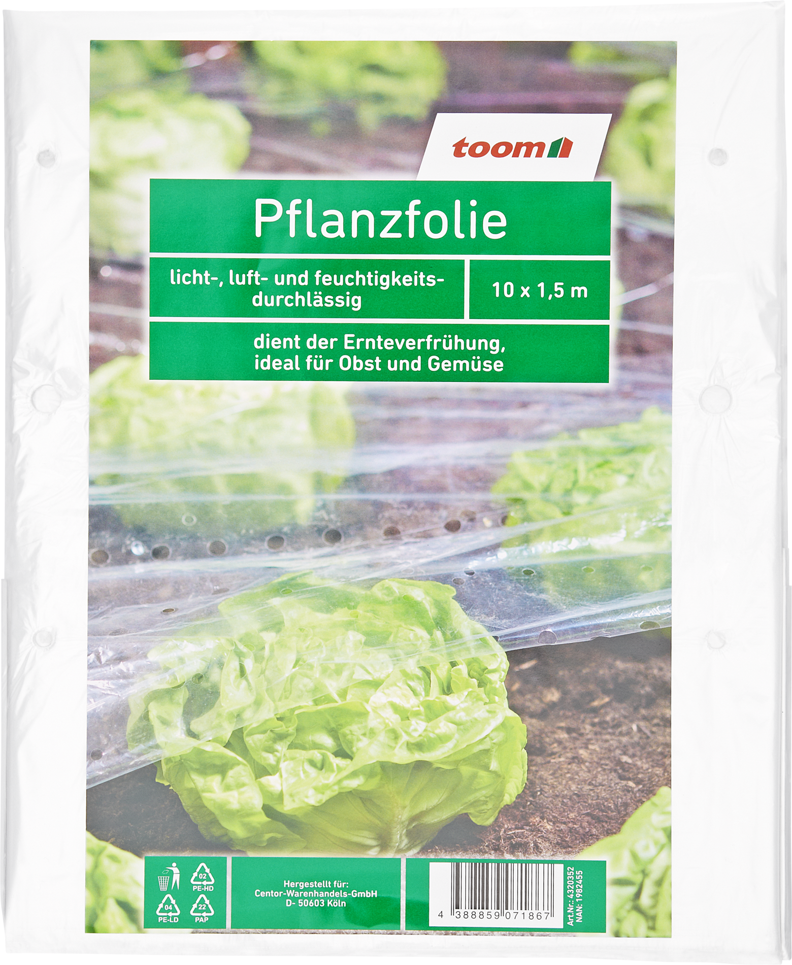 Thumbnail - toom Pflanzfolie 0,02 mm transparent 150 x 1000 cm