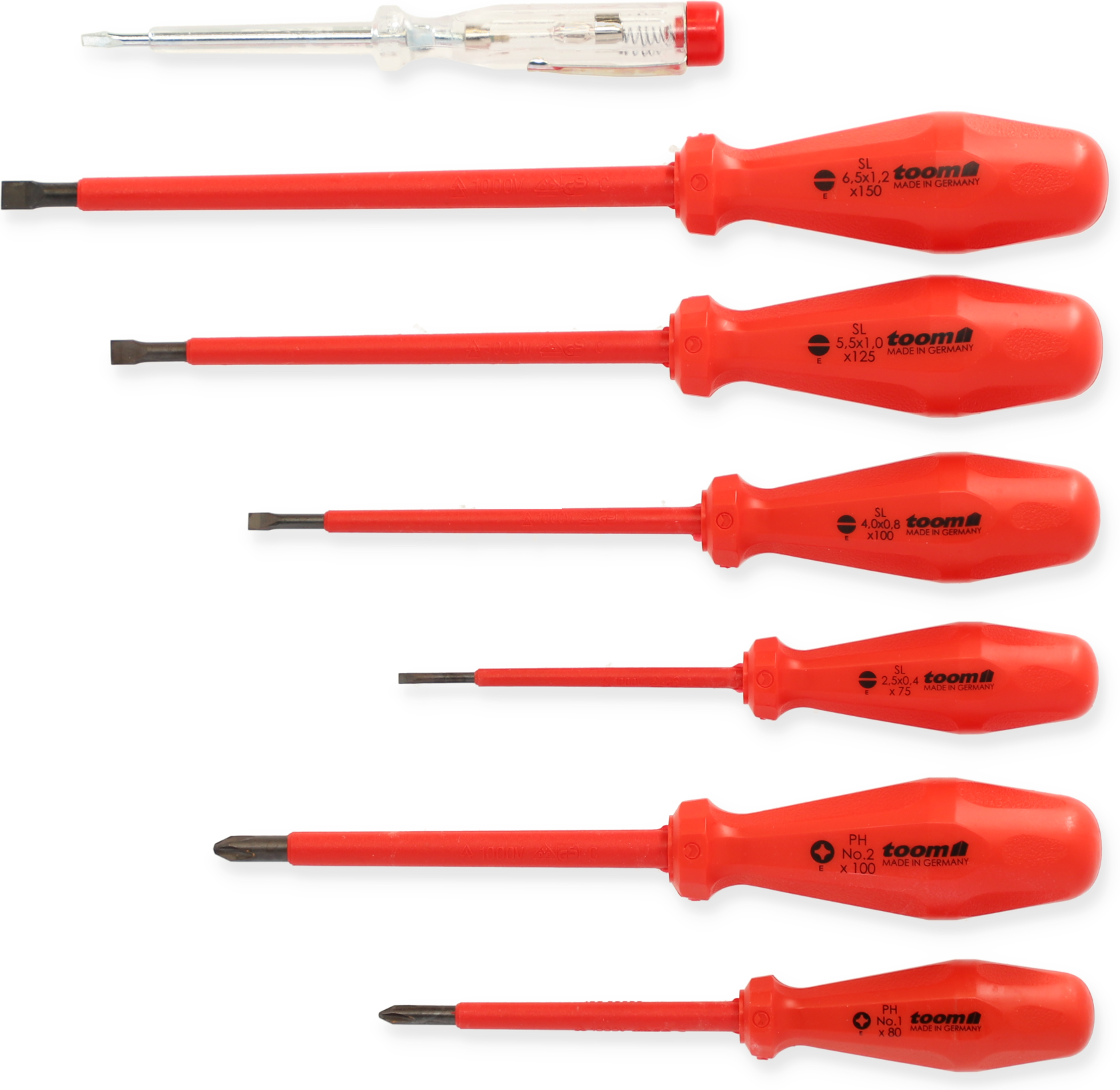 toom VDE-Schraubendreher-Set SL/PH 6-teilig