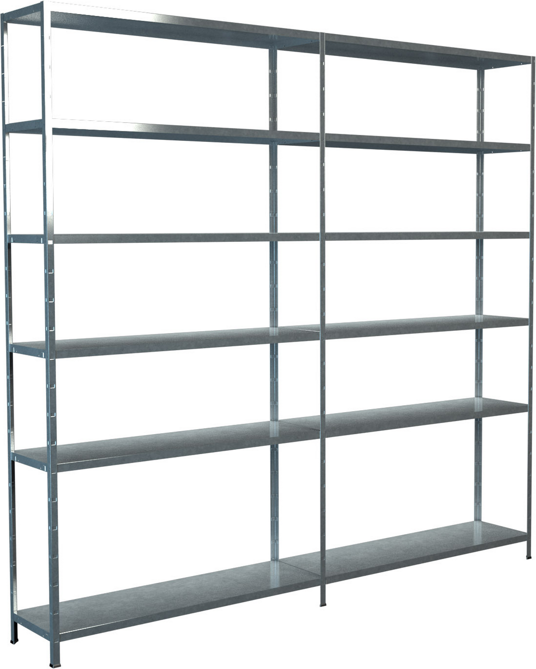 Thumbnail - SCHULTE Regalwelt Steck-Grundregal und Anbauregal 230 x 240 x 35 cm, 12 Böden, verzinkt, Tragkraft 510 kg