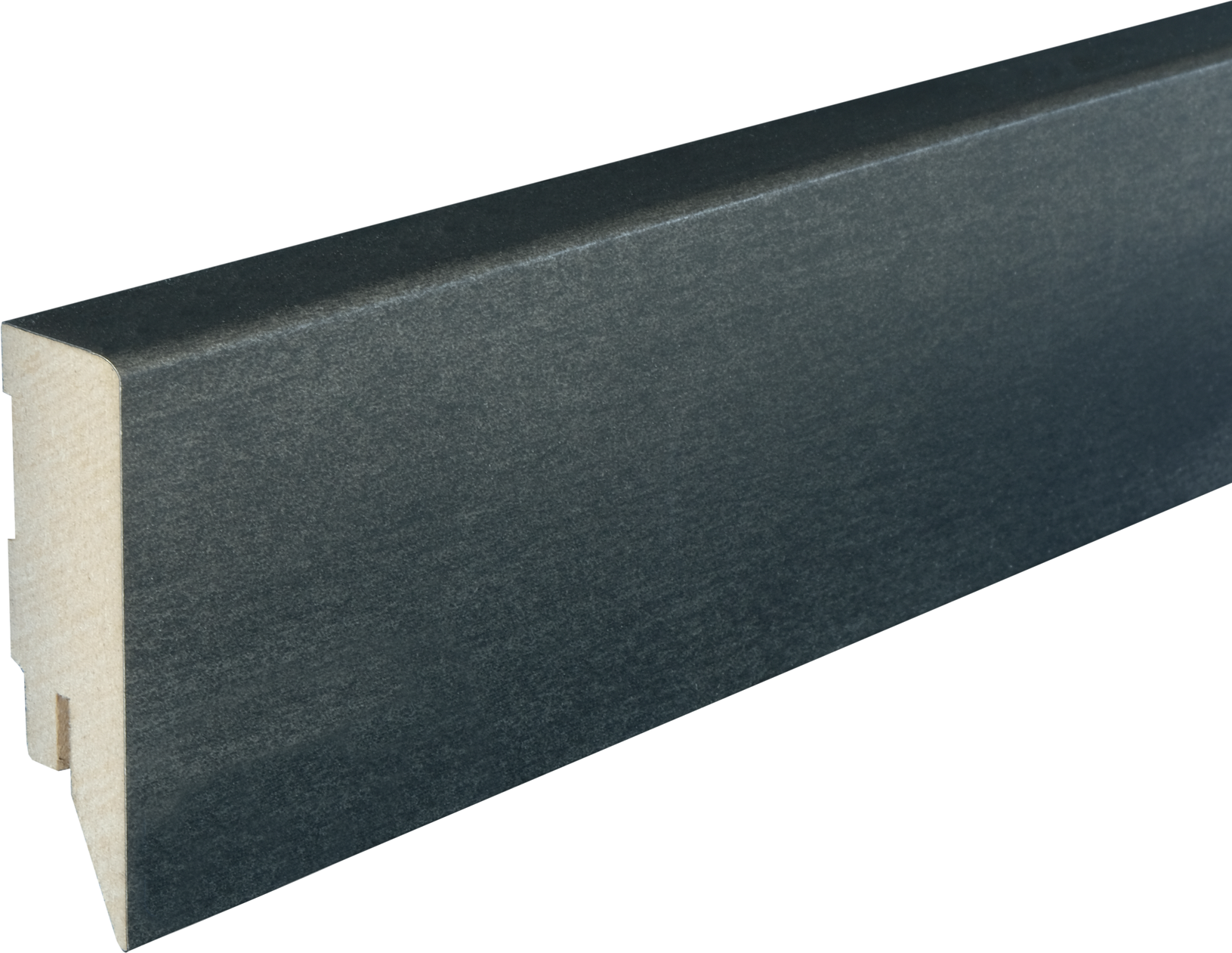 Sockelleiste 'Topline' Stahloptik 2500 x 58 x 16 mm