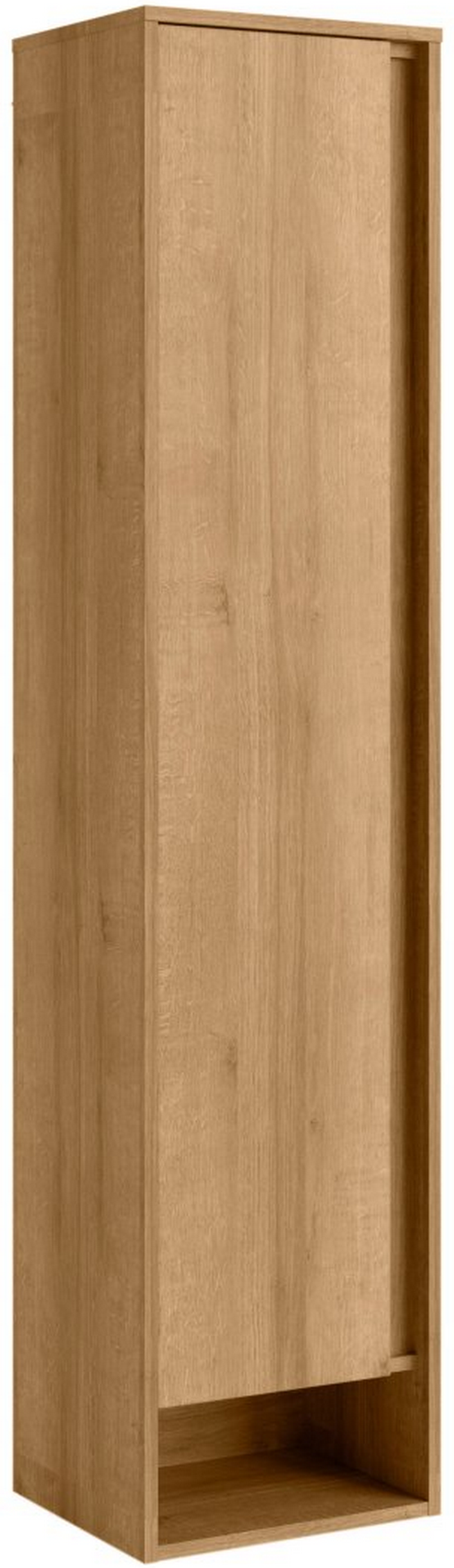 Fackelmann Hochschrank 'Natura' braun matt 38 x 166,5 x 32 cm links