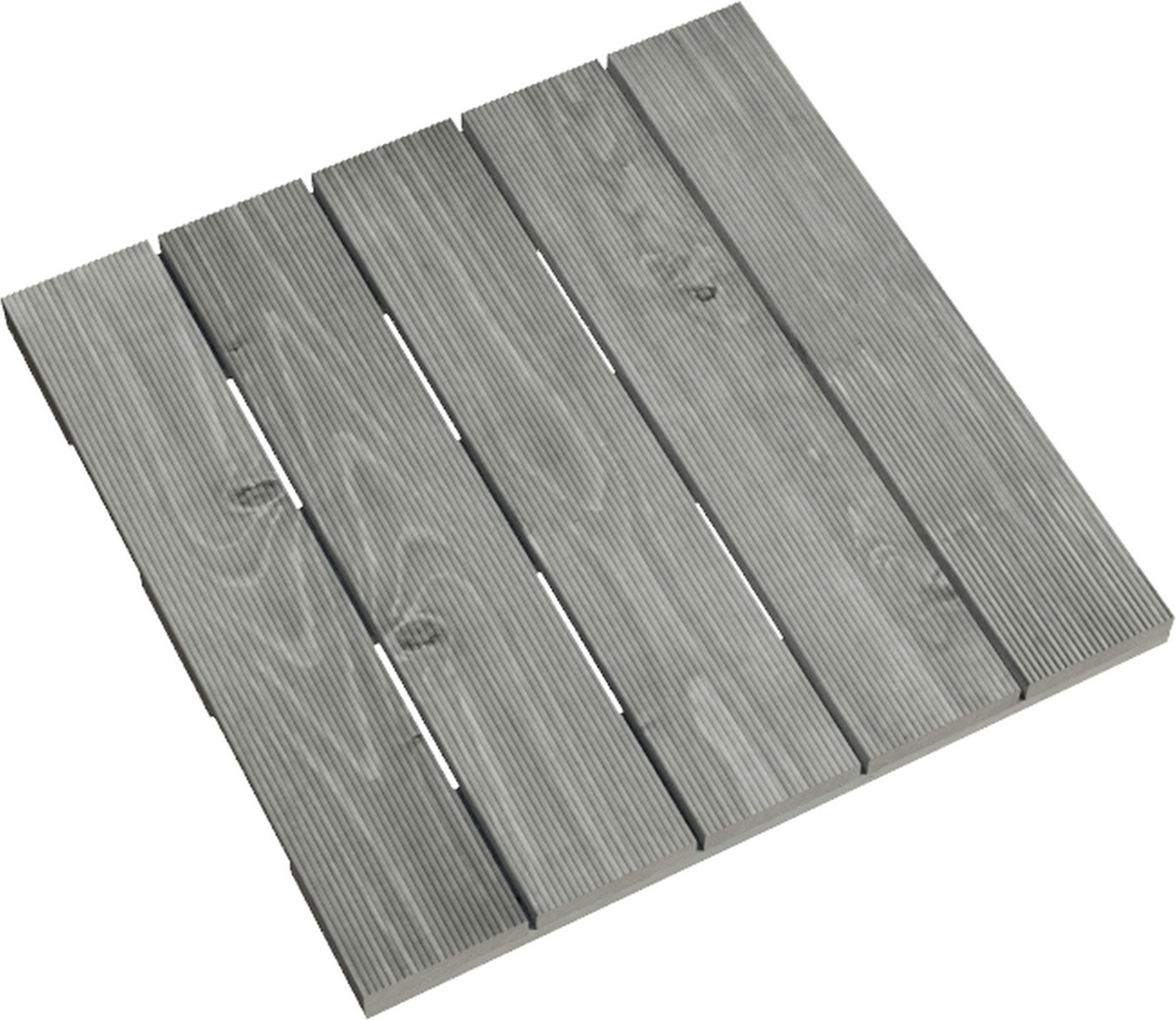 Ante Holzfliese Nadelholz grau 500 x 500 x 31 mm