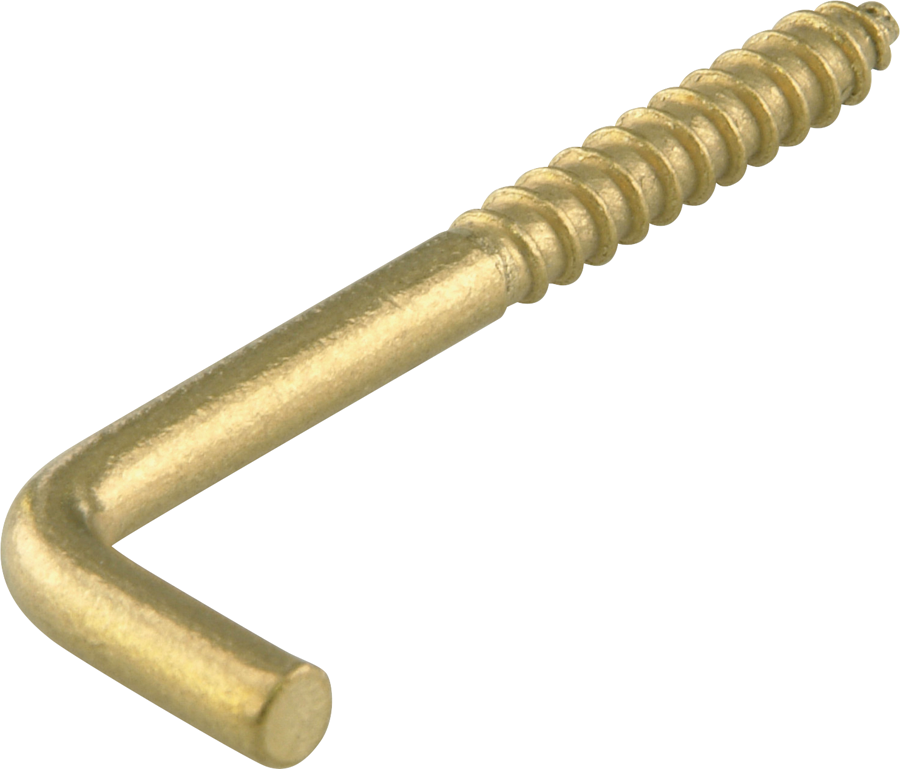 Schraubhaken gerade 4 cm 6 Stück