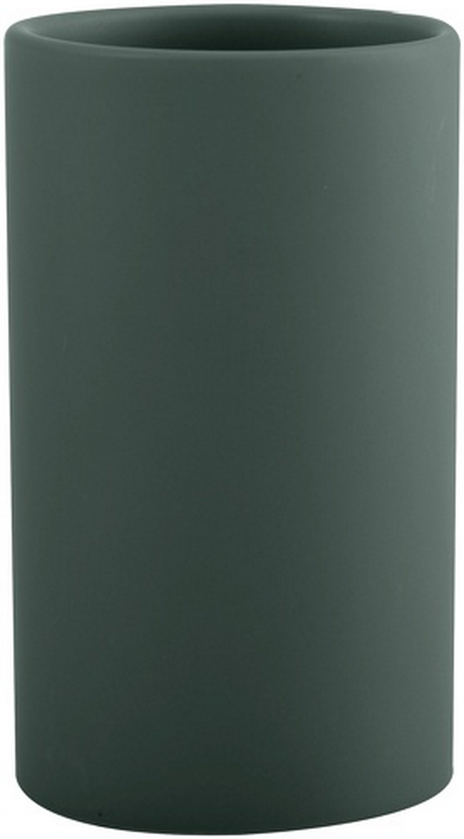 Spirella Zahnputzbecher 'Tube' Keramik dunkelgrün Ø 7 x 11,5 cm
