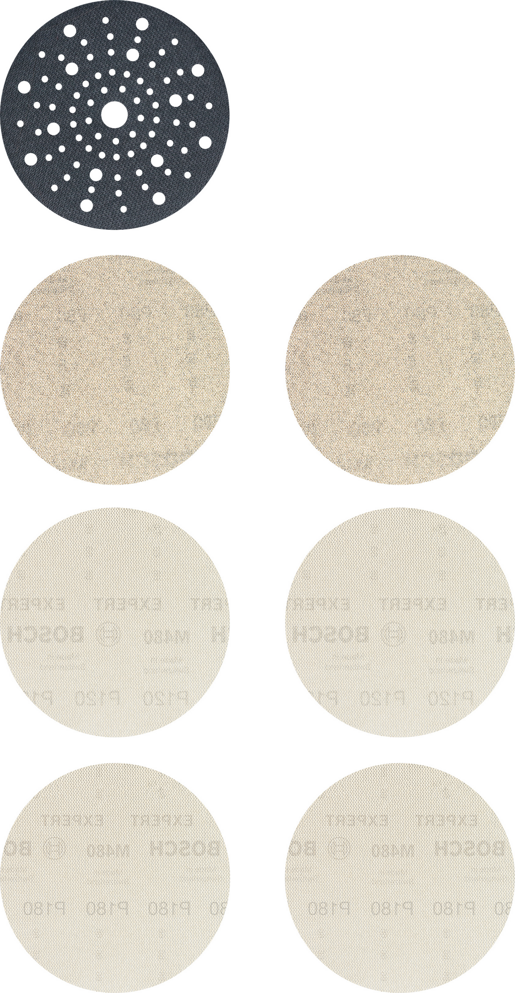 Thumbnail - Bosch Starter-Set Schleifblätter 'Expert M480' 150 mm für Exzenterschleifer, 7-teilig