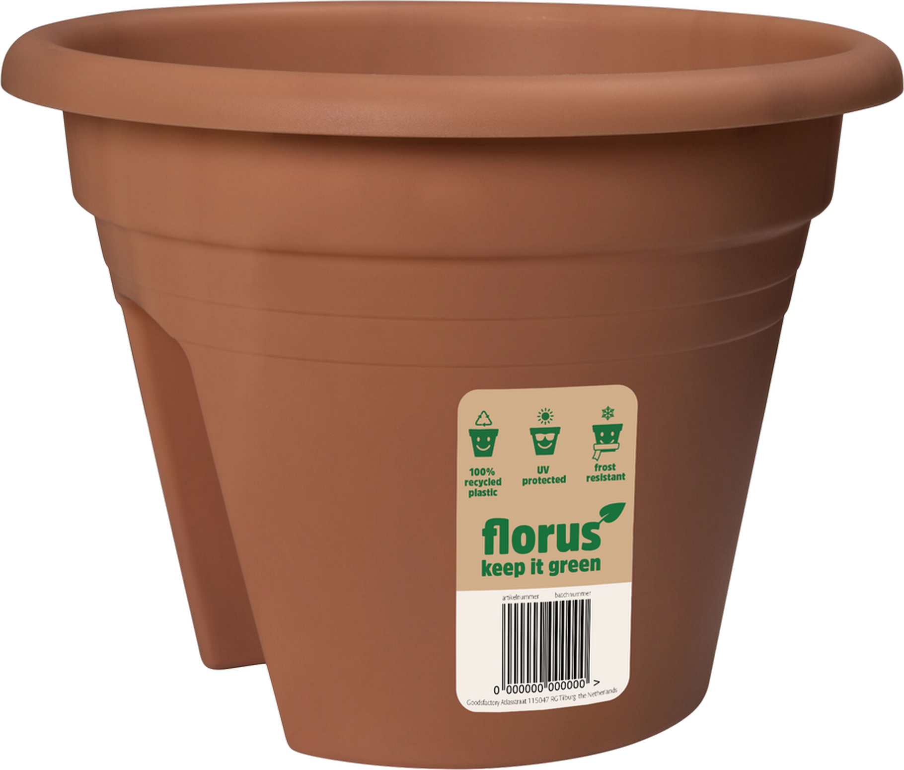 Elho Blumenkasten 'Mediterran 2-way' Ø 30 x 22,5 cm beige