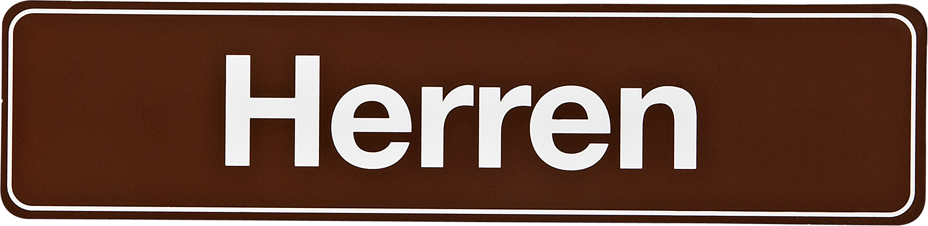 Meister Schild 'Herren' selbstklebend