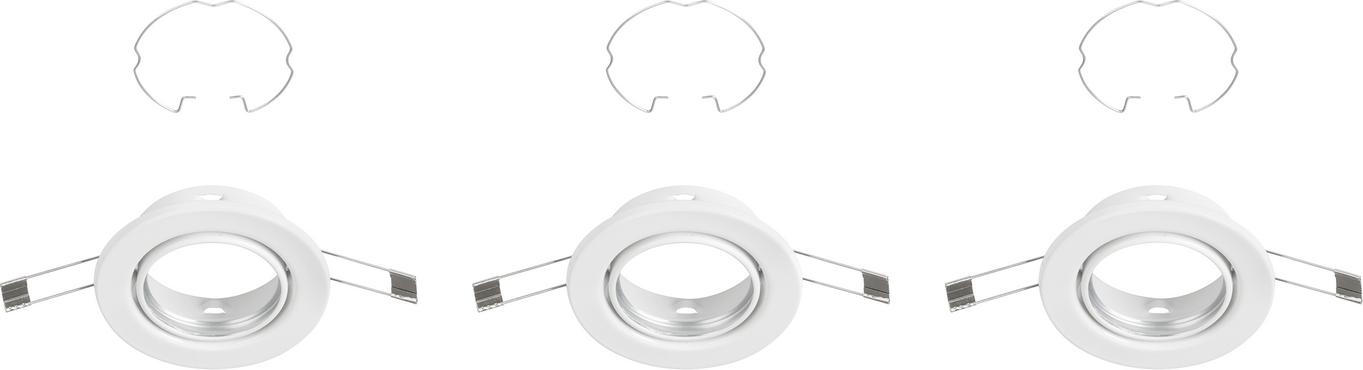 Thumbnail - Briloner Einbauleuchten 'Reng' weiß rund 3 Stück