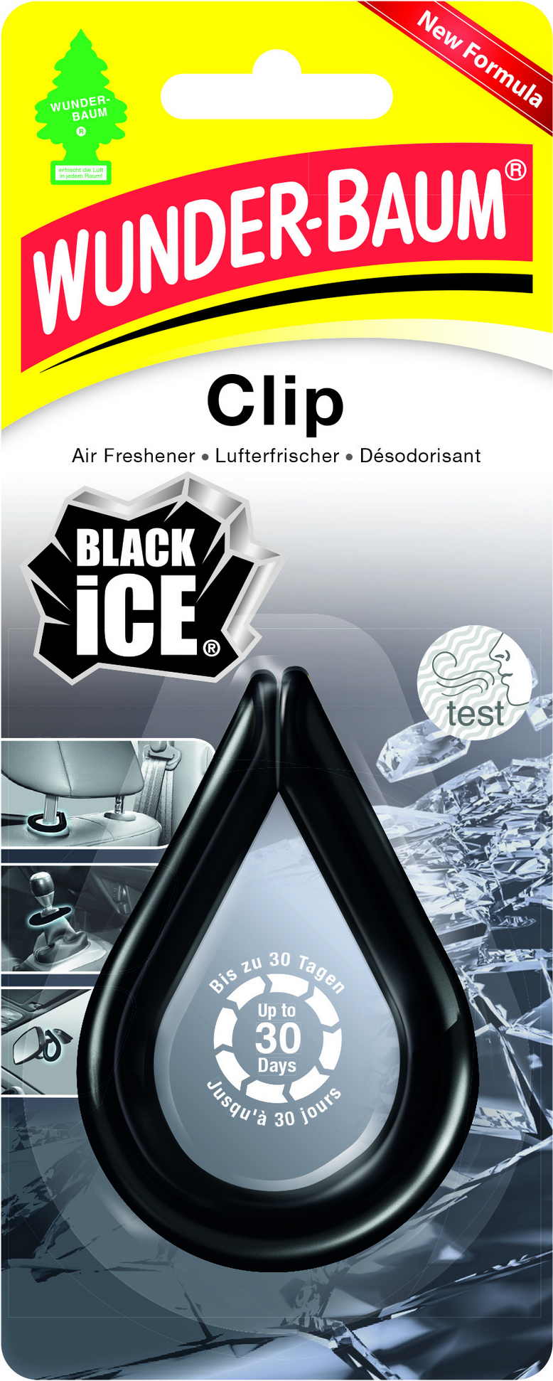 Thumbnail - Wunder-Baum Lufterfrischer-Clip 'Black Ice'