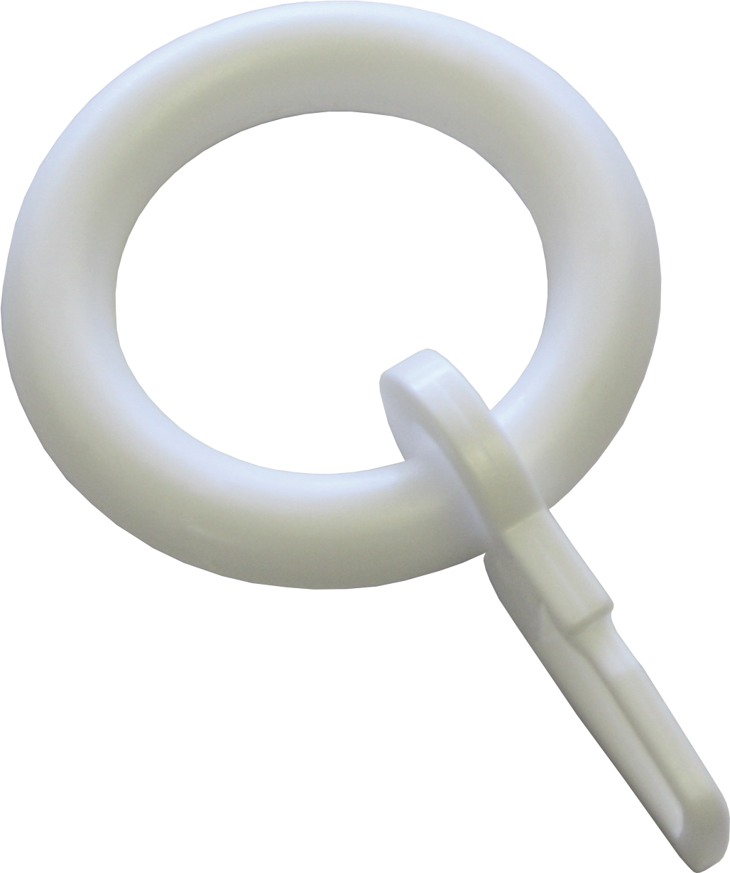 Gardinia Ringe für Vitragestangen weiß Ø 23 mm 10 Stück
