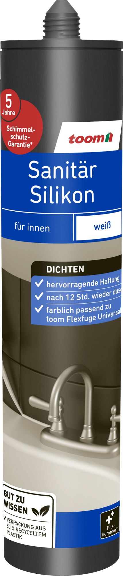 toom Sanitärsilikon weiß 310 ml