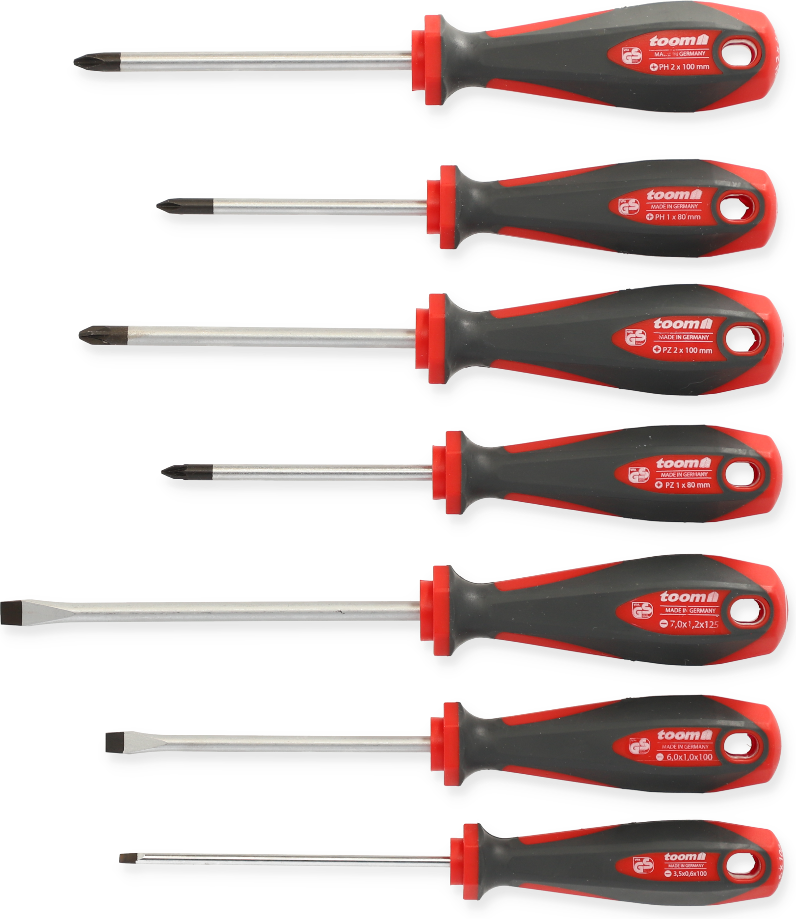 toom Schraubendreher-Set SL/PH/PZ 7-teilig