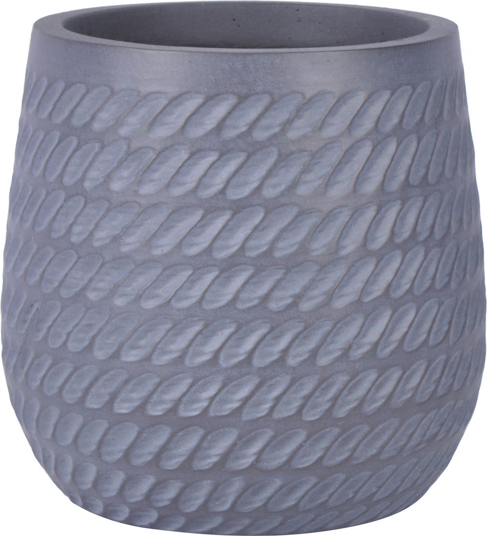 toom Pflanzgefäß 'Pacaya' Fibreclay grau Ø 44 x 44 cm