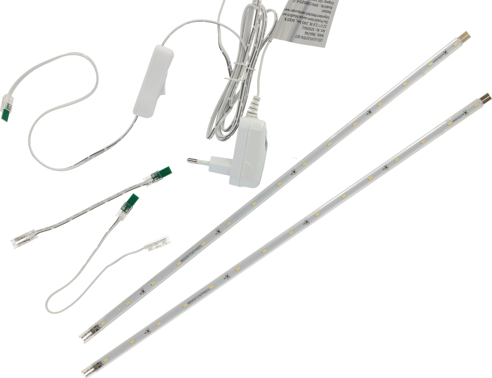 LED-Lichtleisten-Set 3,2 W 240 lm 2 Stück