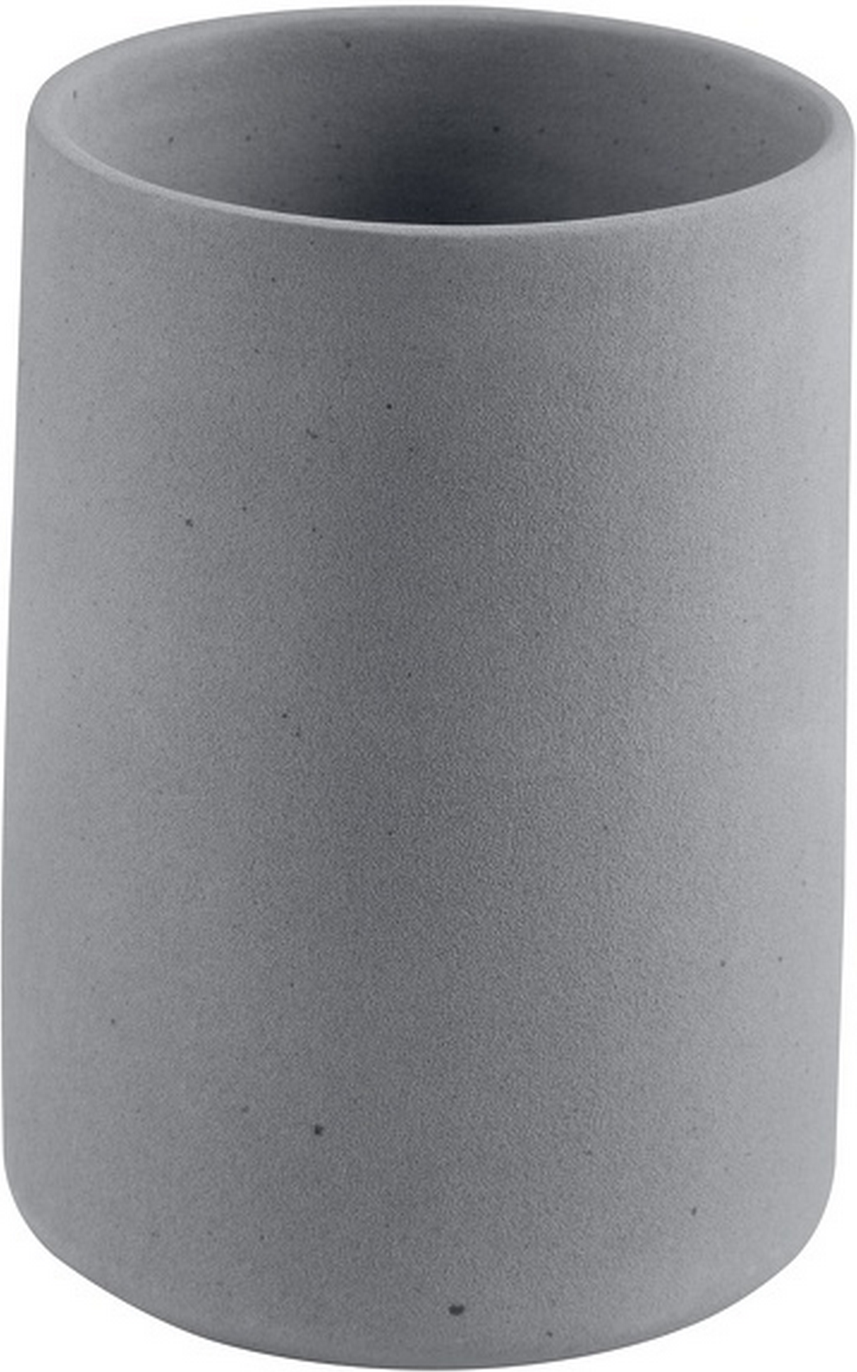 Spirella Zahnputzbecher 'Gemma' Keramik dunkelgrau Ø 7,4 x 9,2 cm