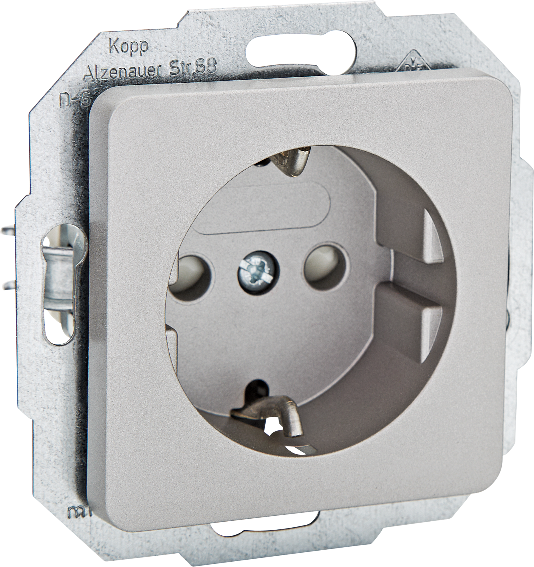 Thumbnail - Kopp Schukosteckdose 'Milano' stahlfarben