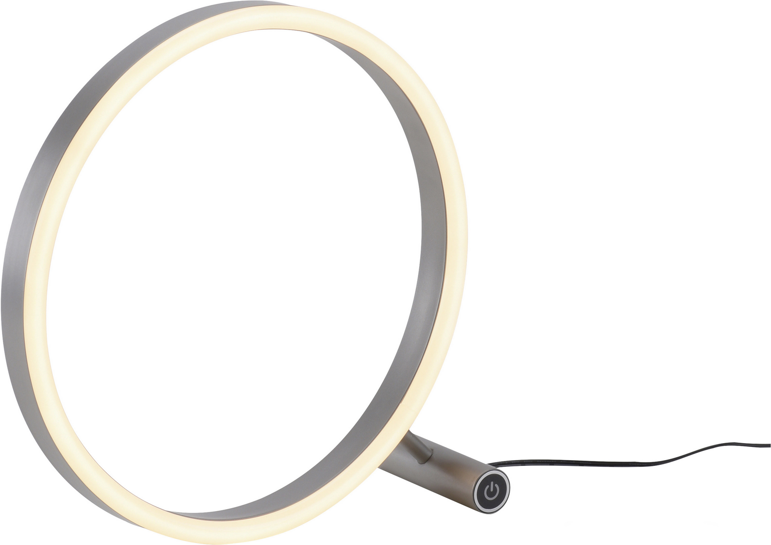 Just Light LED-Tischleuchte 'Ritus' aluminiumfarben 10 x 28 x 28,5 cm