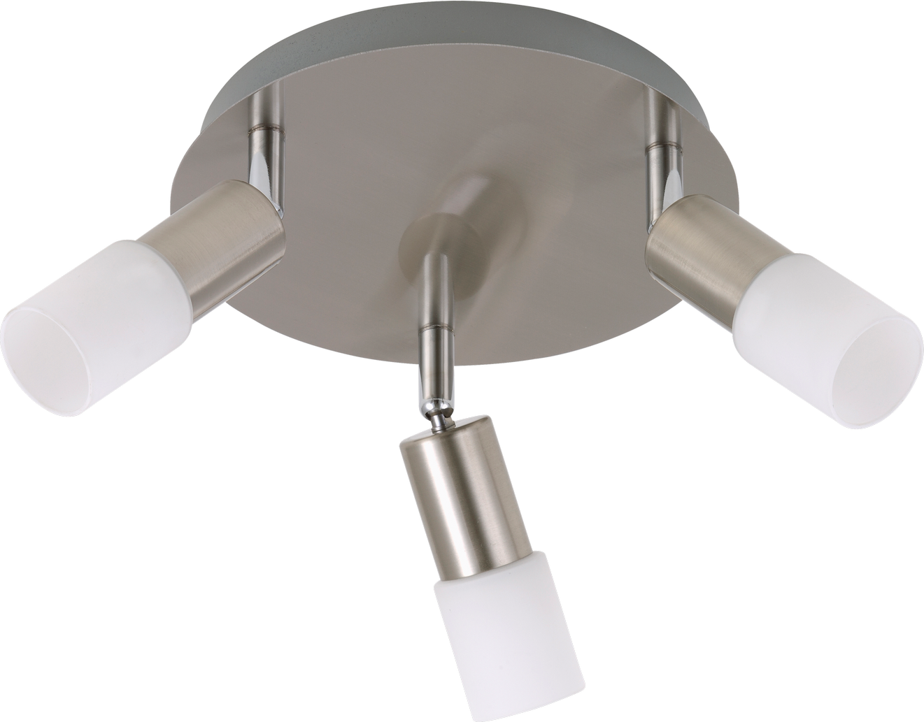 toom LED-Deckenleuchte 'Emma' silbern 3-flammig Ø 20 x 7,8 cm