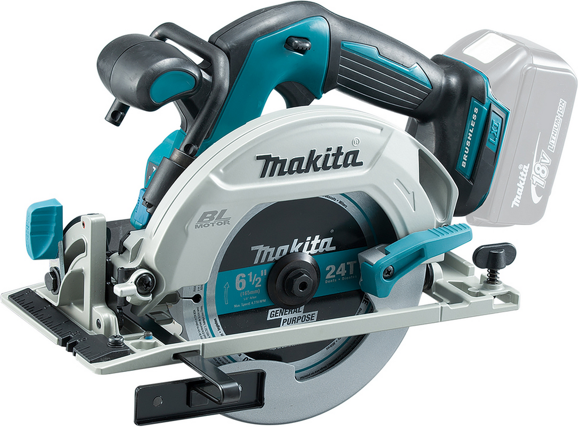 Makita Akku-Handkreissäge 'DHS680Z' mit Doppel-LED 18 V, ohne Akku