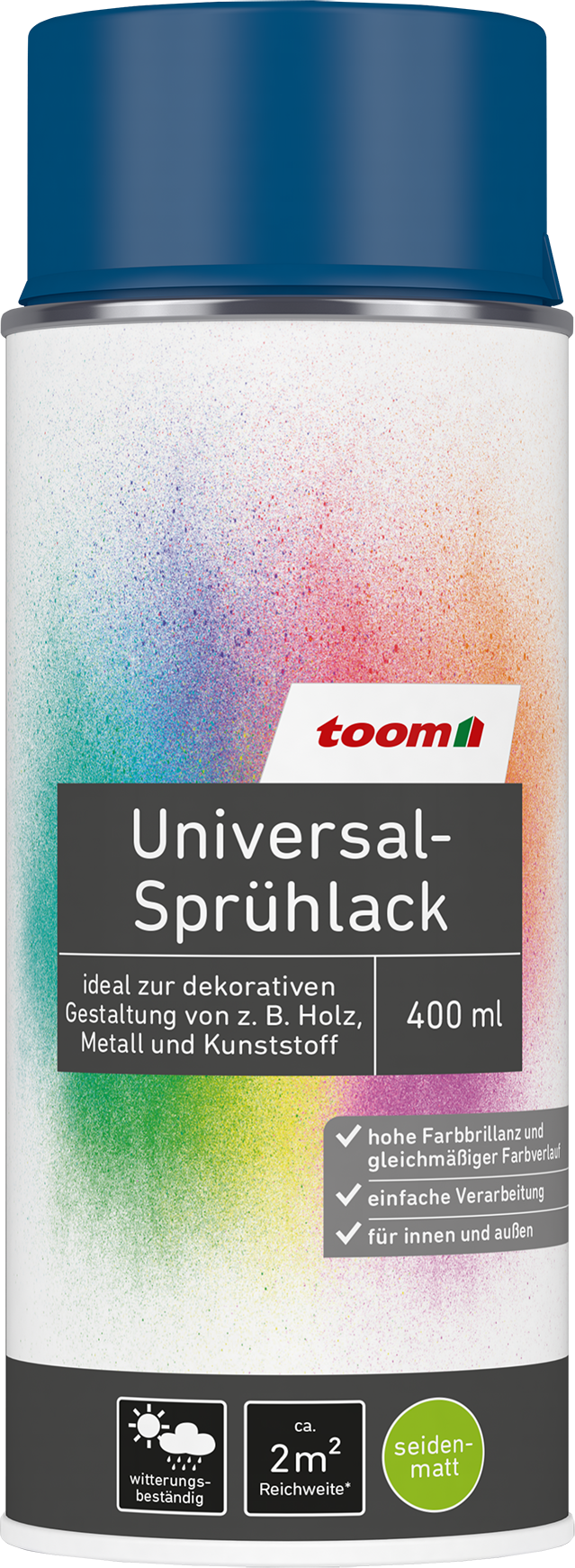 Thumbnail - toom Universal-Sprühlack 'Blaupause' enzianblau seidenmatt 400 ml