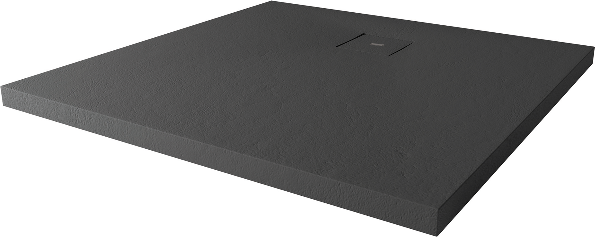 Breuer Duschwanne 'Modern Line Steinoptik' 90 x 90 cm anthrazit