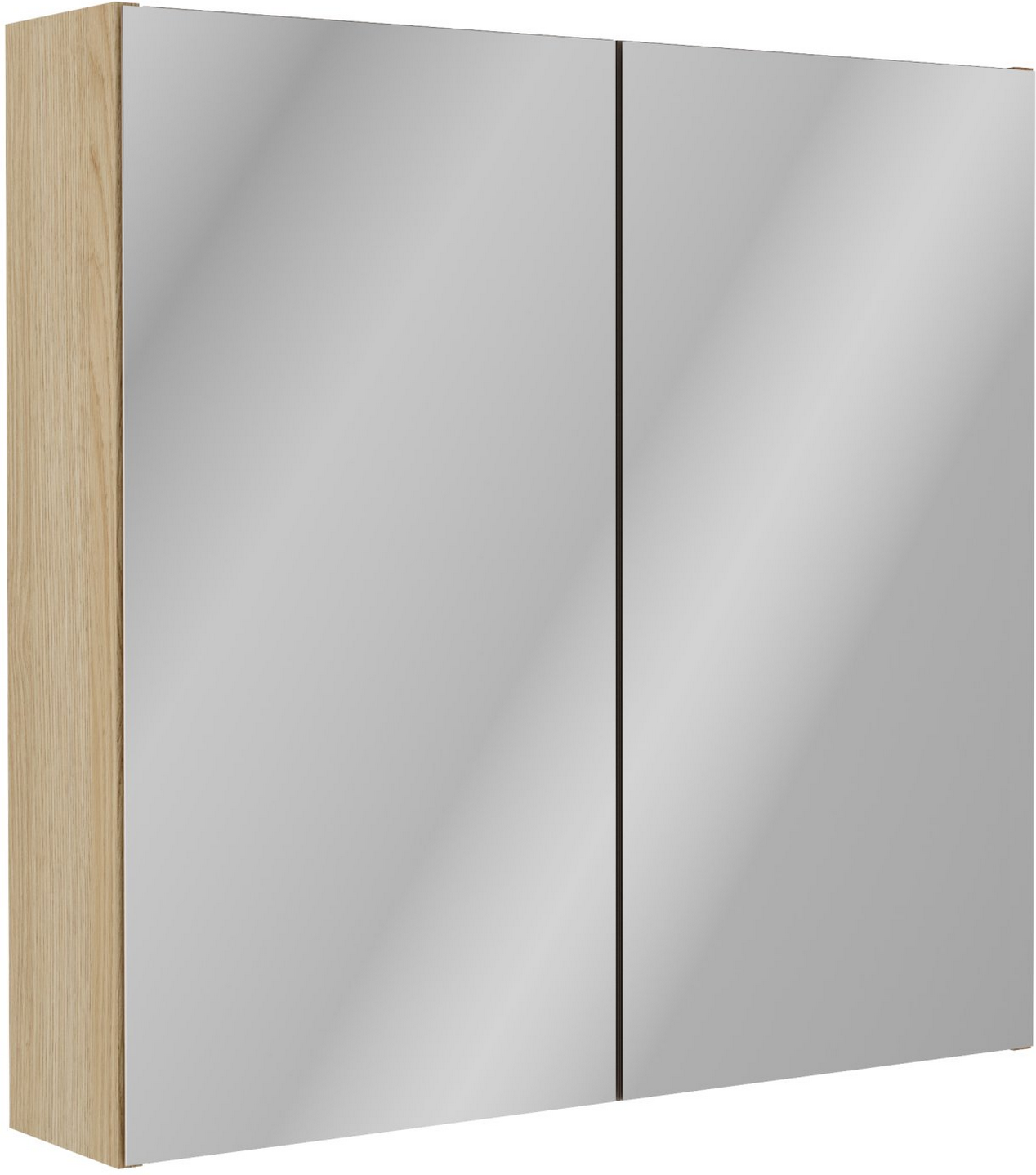 Thumbnail - Fackelmann Spiegelschrank 'Compact Line' eichefarben 70 x 68 x 15,6 cm