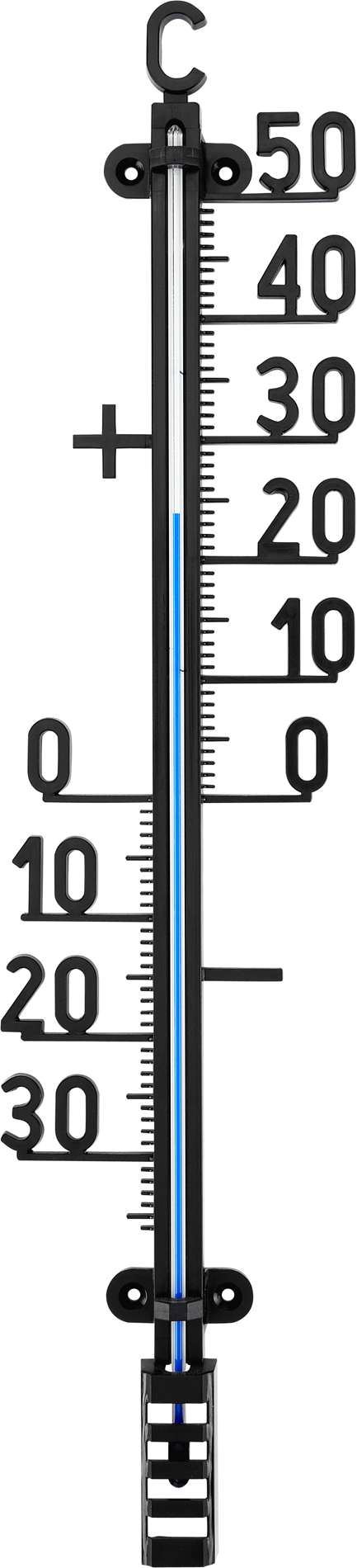 TFA Dostmann Außenthermometer Kunststoff schwarz 9,8 x 2,7 x 42 cm