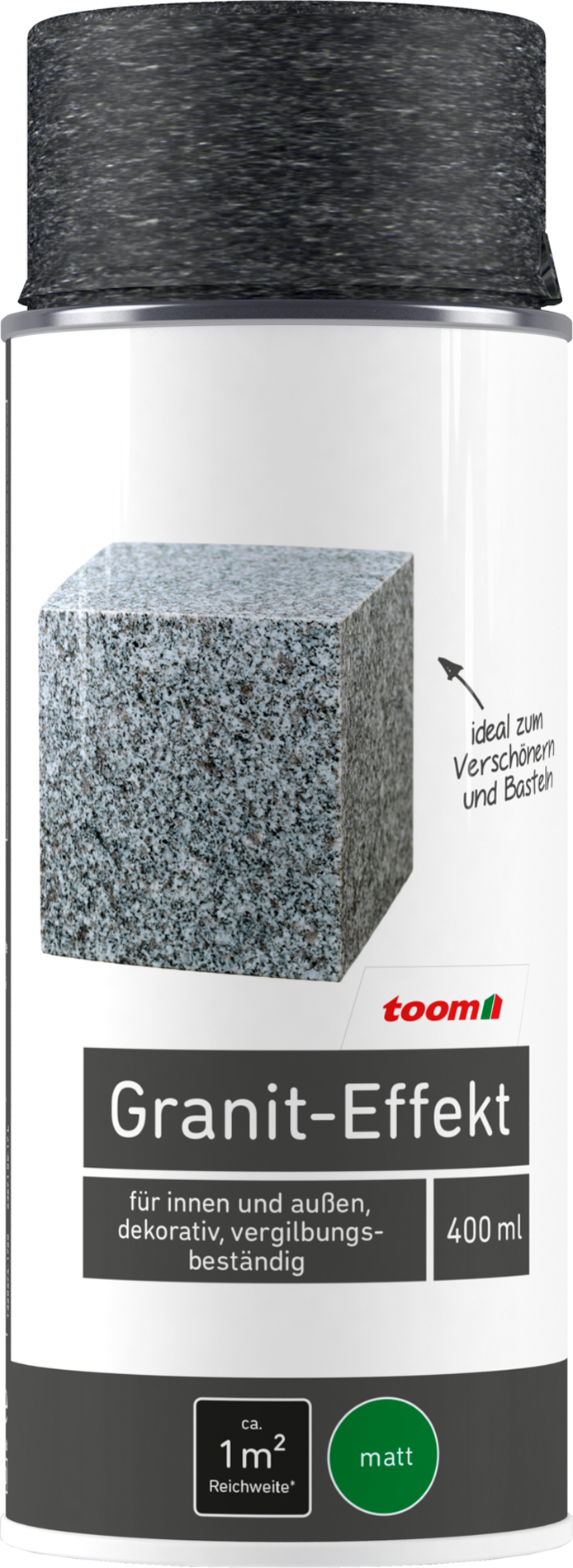 Thumbnail - toom Effekt-Sprühlack schwarz matt 400 ml