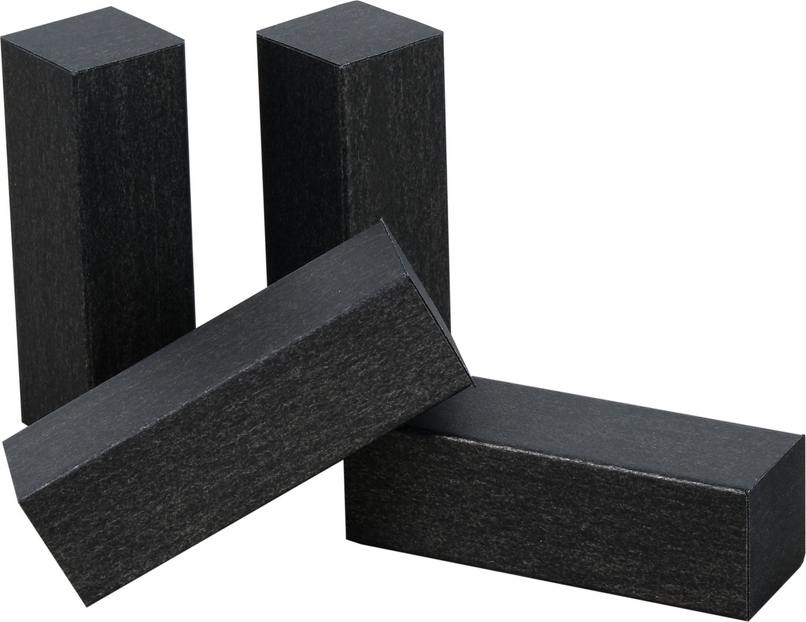 Kosche Eckholz anthrazitfarben 19 x 60 mm 4 Stück