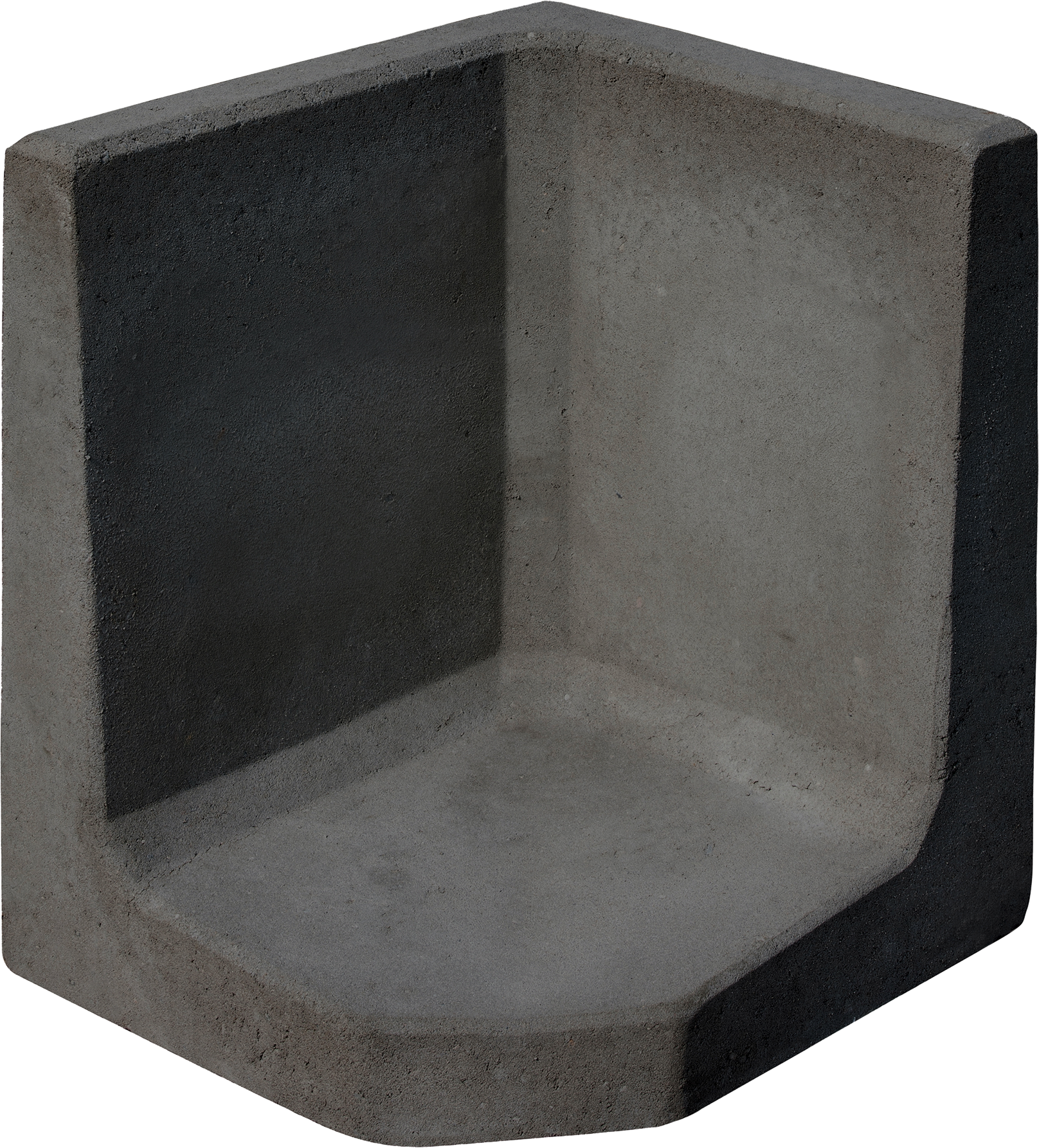 Thumbnail - Diephaus L-Stein Ecke Beton anthrazit 60 x 50 x 50 x 7 cm