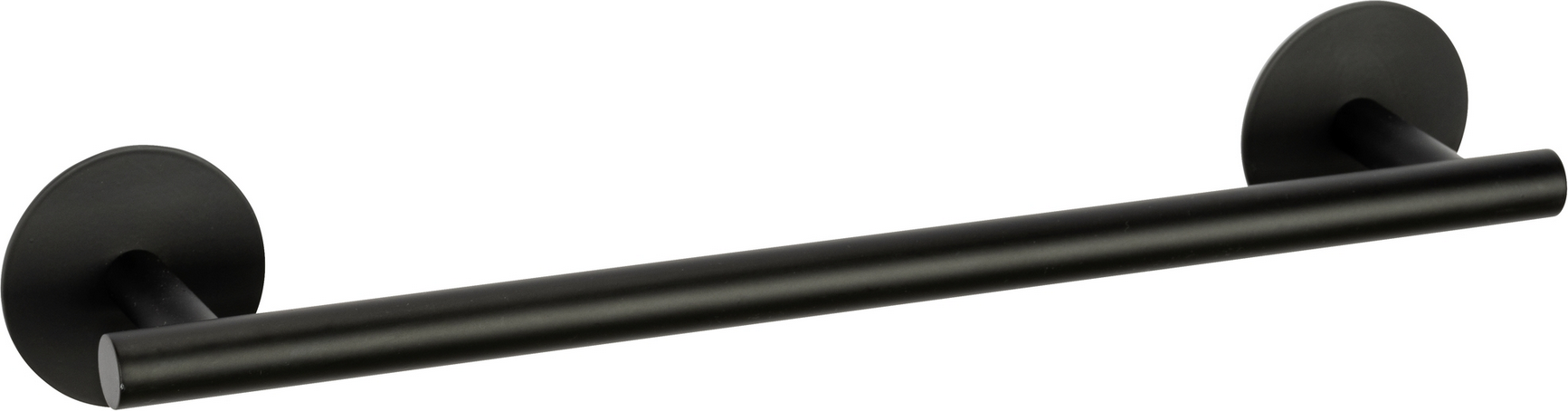 Schöner Wohnen Kollektion Badetuchstange 'Meleto' Edelstahl schwarz matt 40 cm, Klebemontage