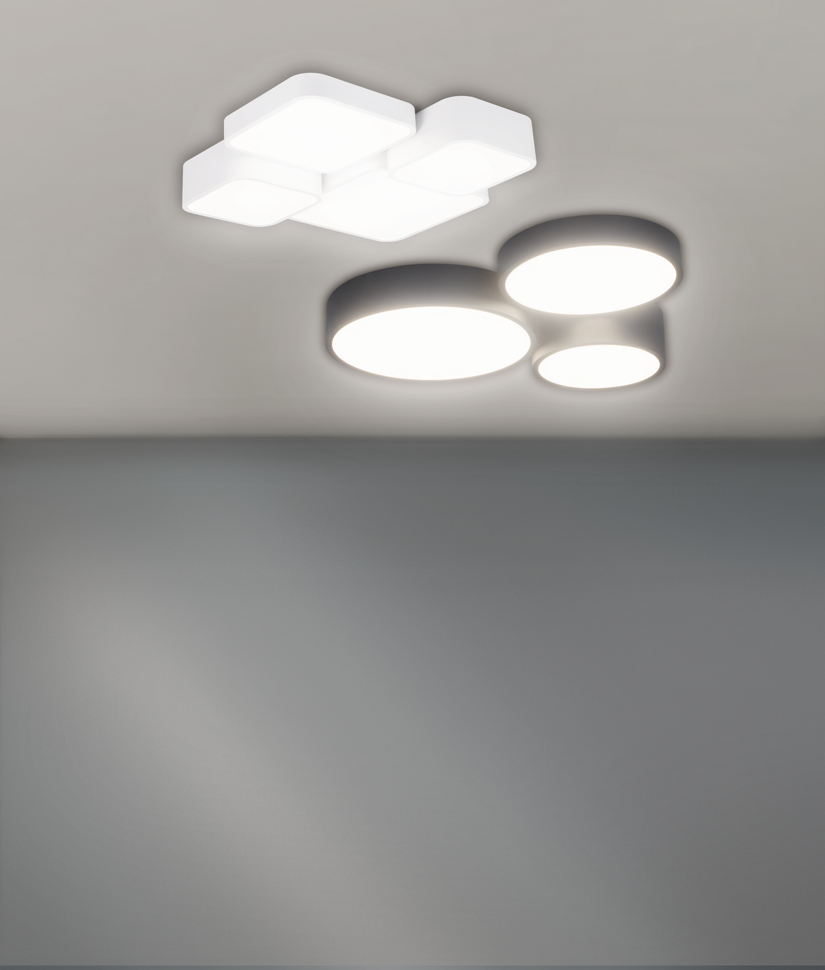 LED-Deckenleuchte 'Ina' weiß 52,5 x 55 x 8 cm