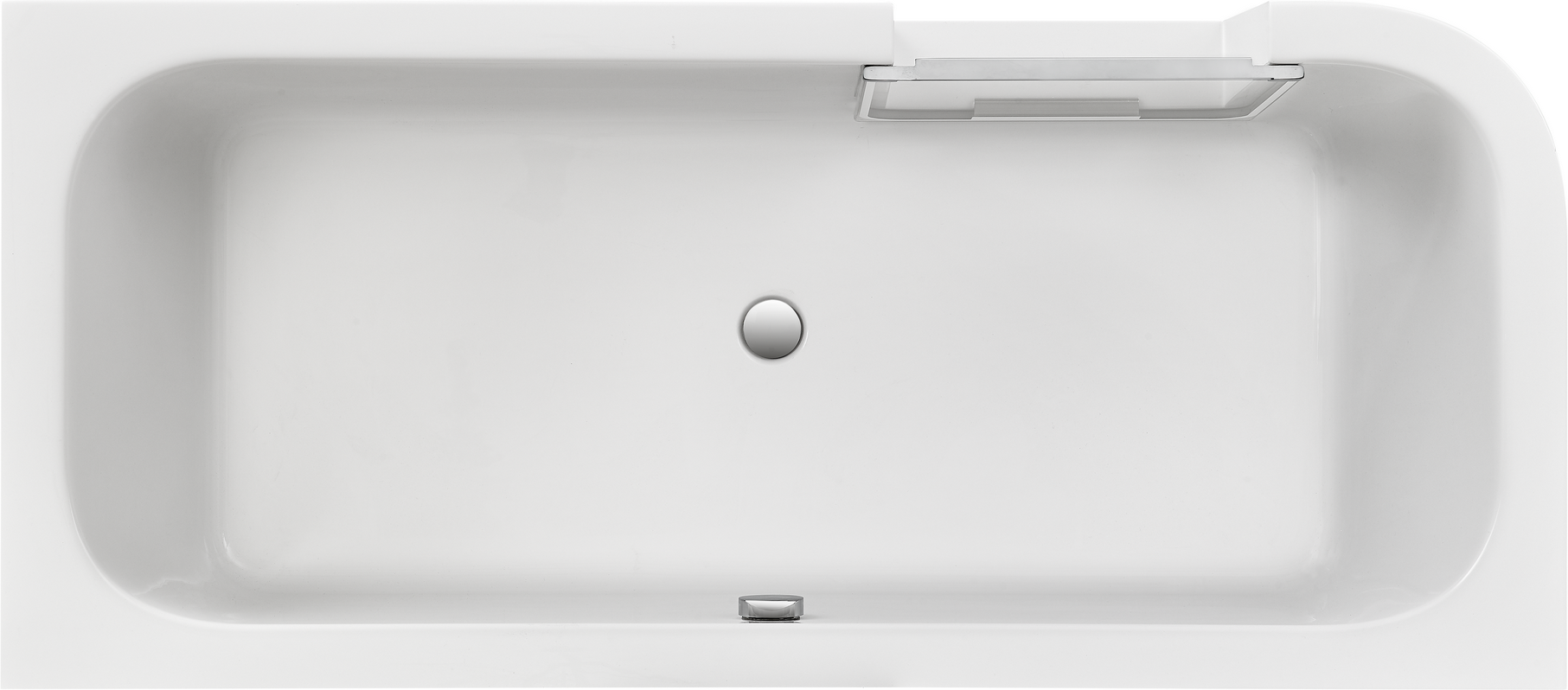 Ottofond Badewanne 'Free-Gate' links Sanitäracryl weiß 1800 x 800 mm