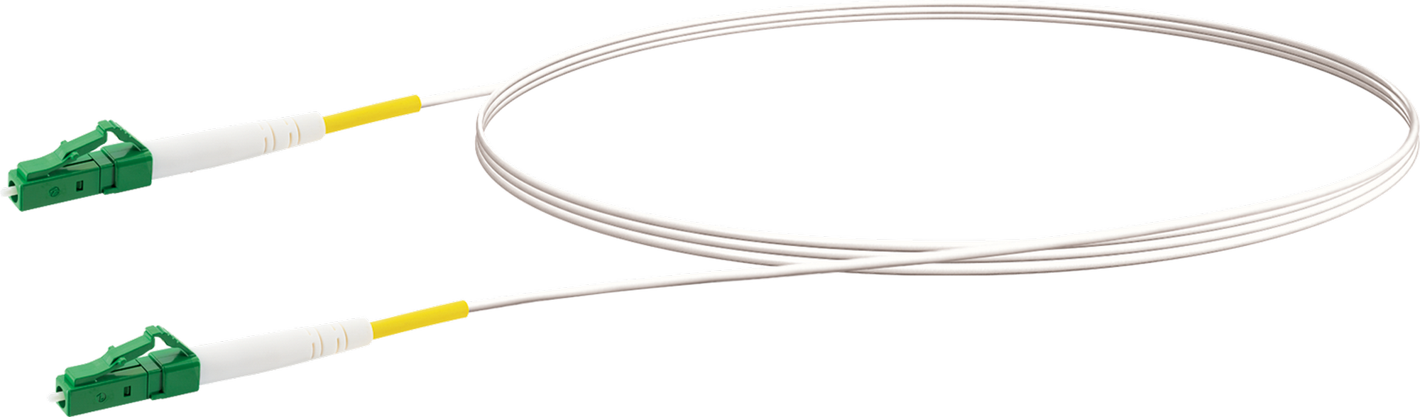 Glasfaserkabel LC/APC-zu-LC/APC weiß 3 m