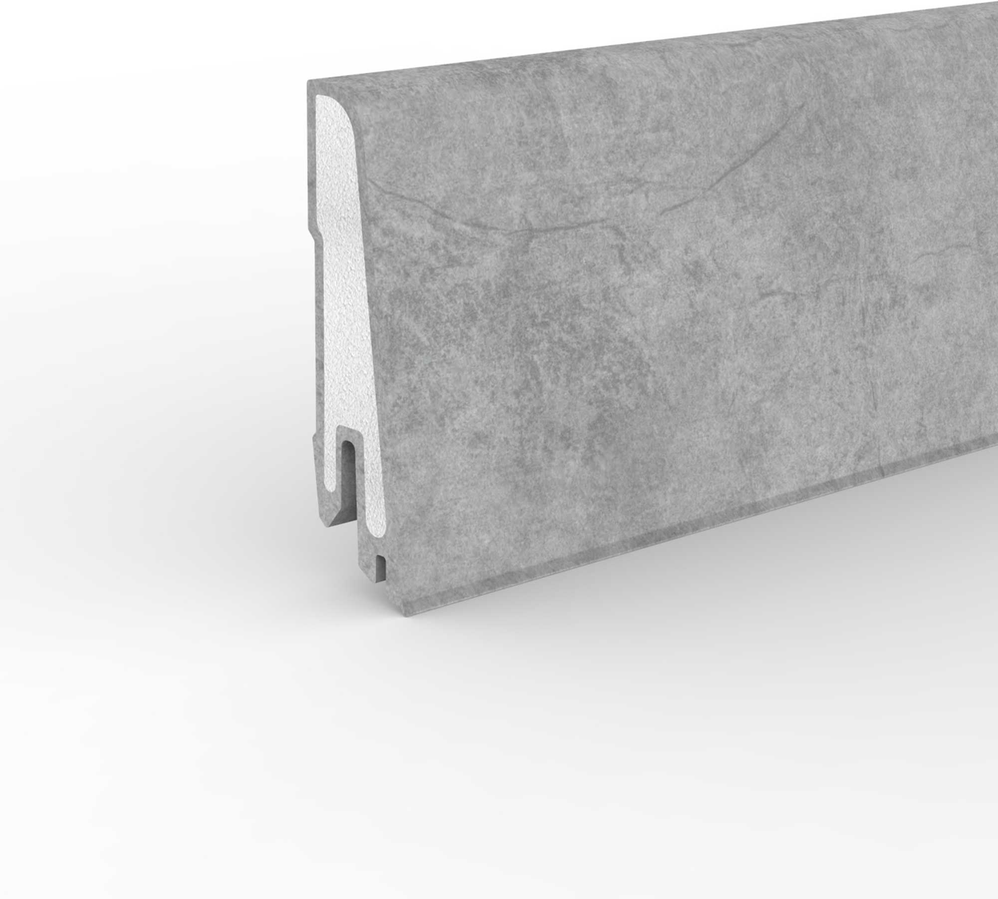 Doellken Hartschaumleiste 'Cubica 60 sk' Ancona-Optik 250 x 6 x 1,4 cm