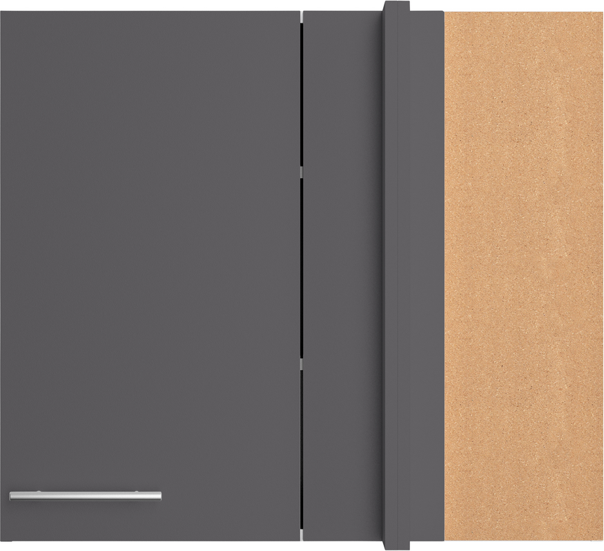 Thumbnail - OPTIFIT Eckoberschrank 'Optikomfort Ingvar420' anthrazit matt 80 x 70,4 x 34,9 cm