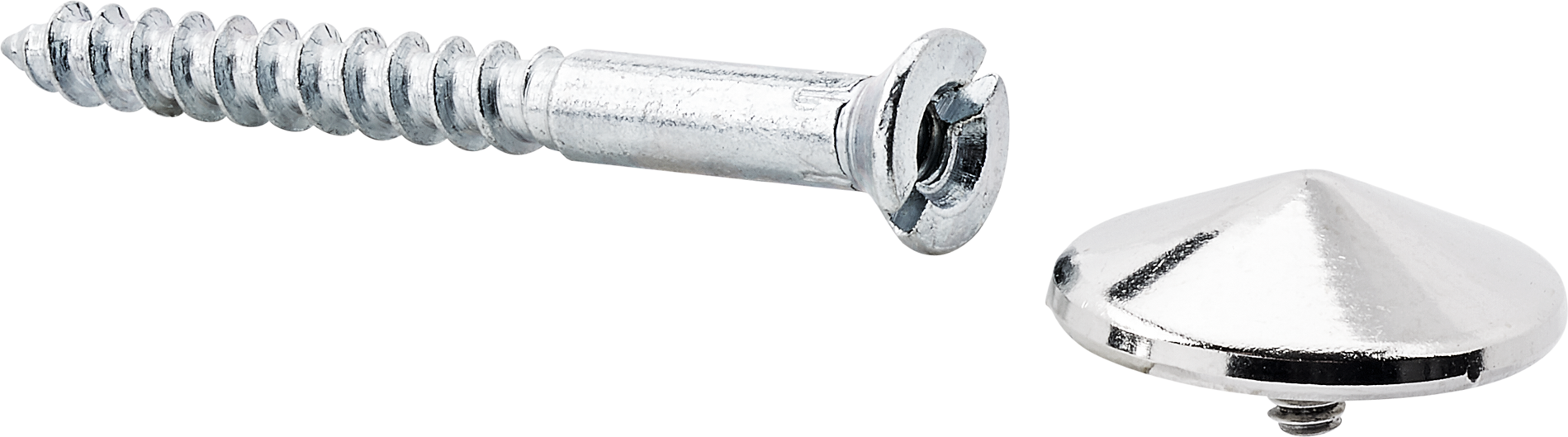 toom Holzschrauben Flachschlitz Stahl verzinkt 4,5 x 45 mm 4 Stück