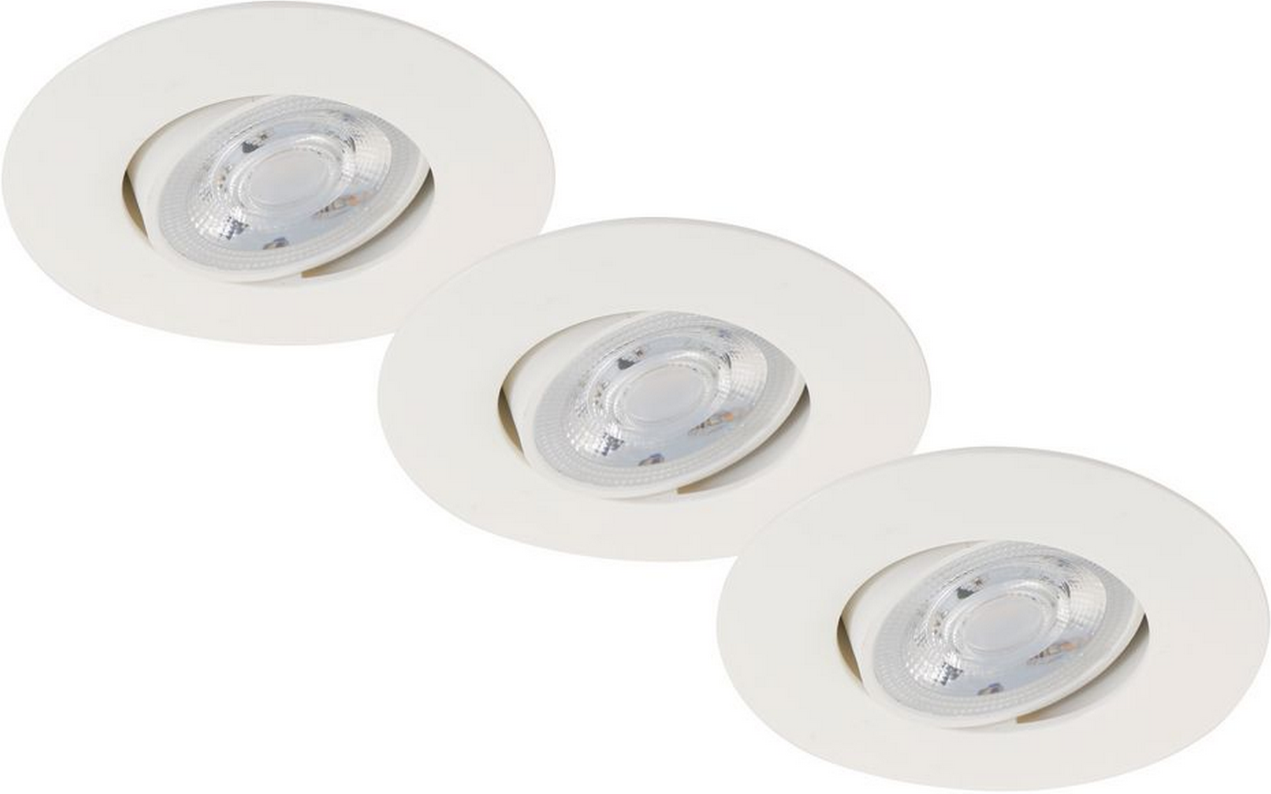 Briloner LED-Einbauleuchte 'Nava Move' weiß 460 lm, 3er-Set