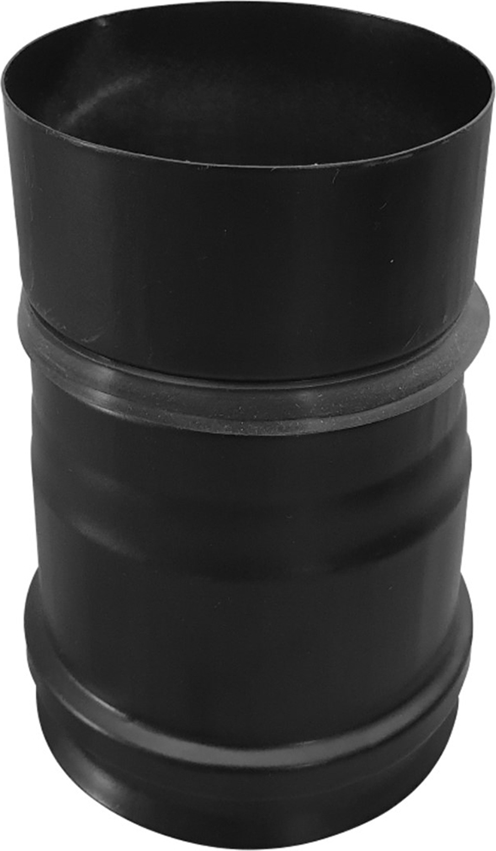 Firefix Verbindungsstück für Pelletofenrohre schwarz Ø 80 x 140 mm